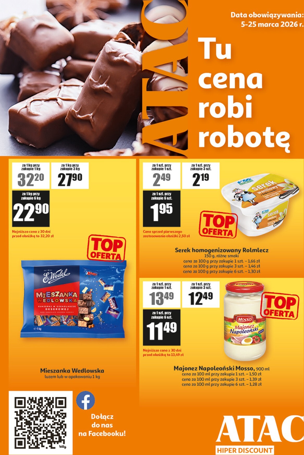 auchan - Gazetka Auchan Hipermarket - ATAC discount - ważna od 05.03.2026 do 25.03.2026