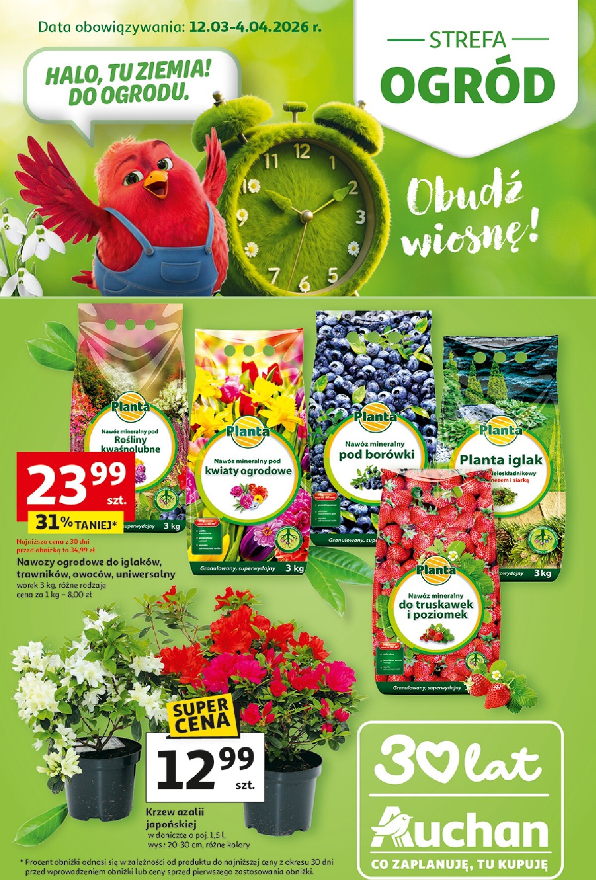 auchan - Gazetka Hipermarket Auchan - Strefa Ogród - ważna od 12.03.2026 do 04.04.2026