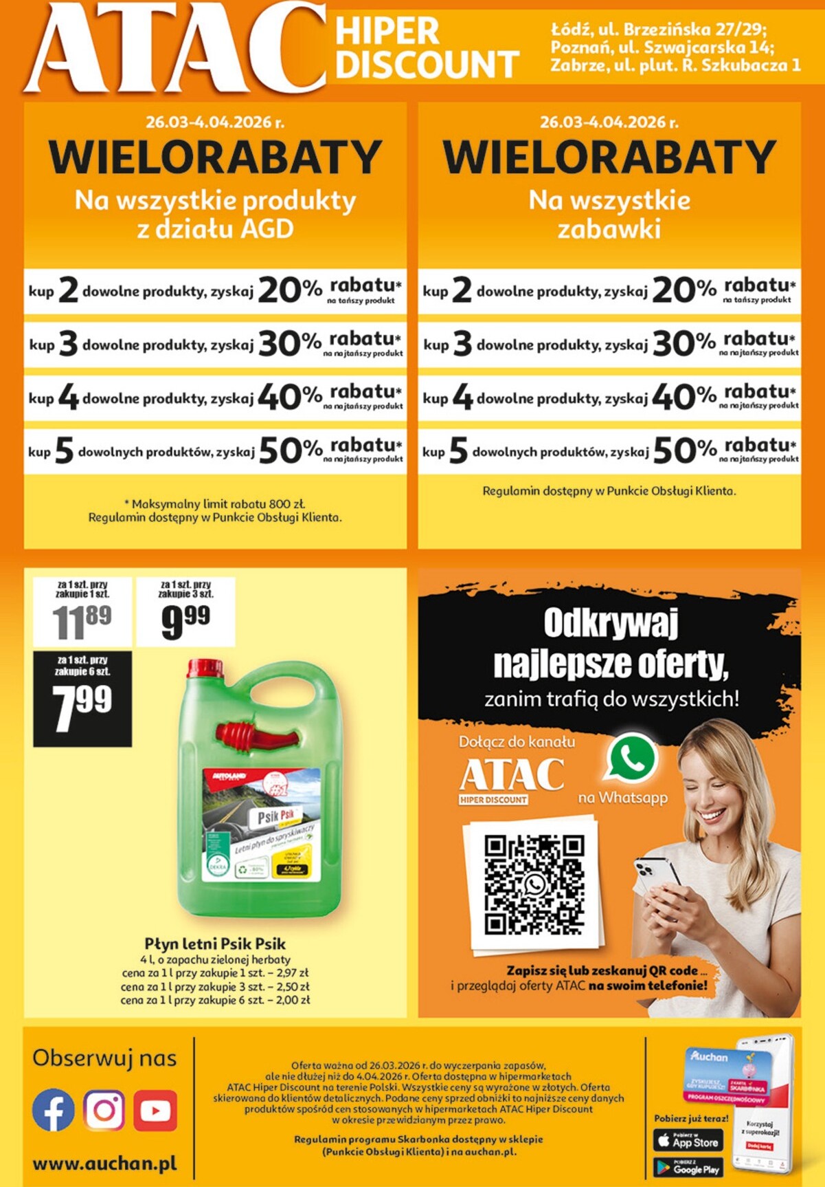 auchan - Gazetka Auchan - ATAC Hiper Discount - ważna od 26.03.2026 do 04.04.2026 - page: 4