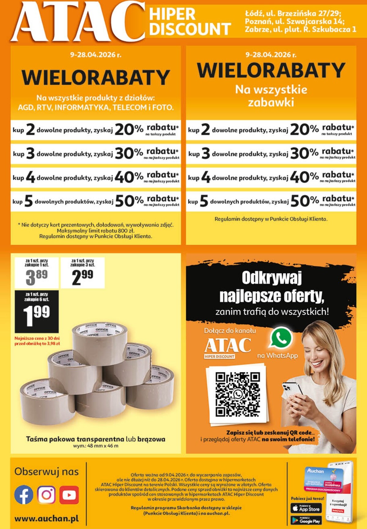 auchan - Gazetka Auchan - ATAC Hiper Discount - ważna od 09.04.2026 do 28.04.2026 - page: 4
