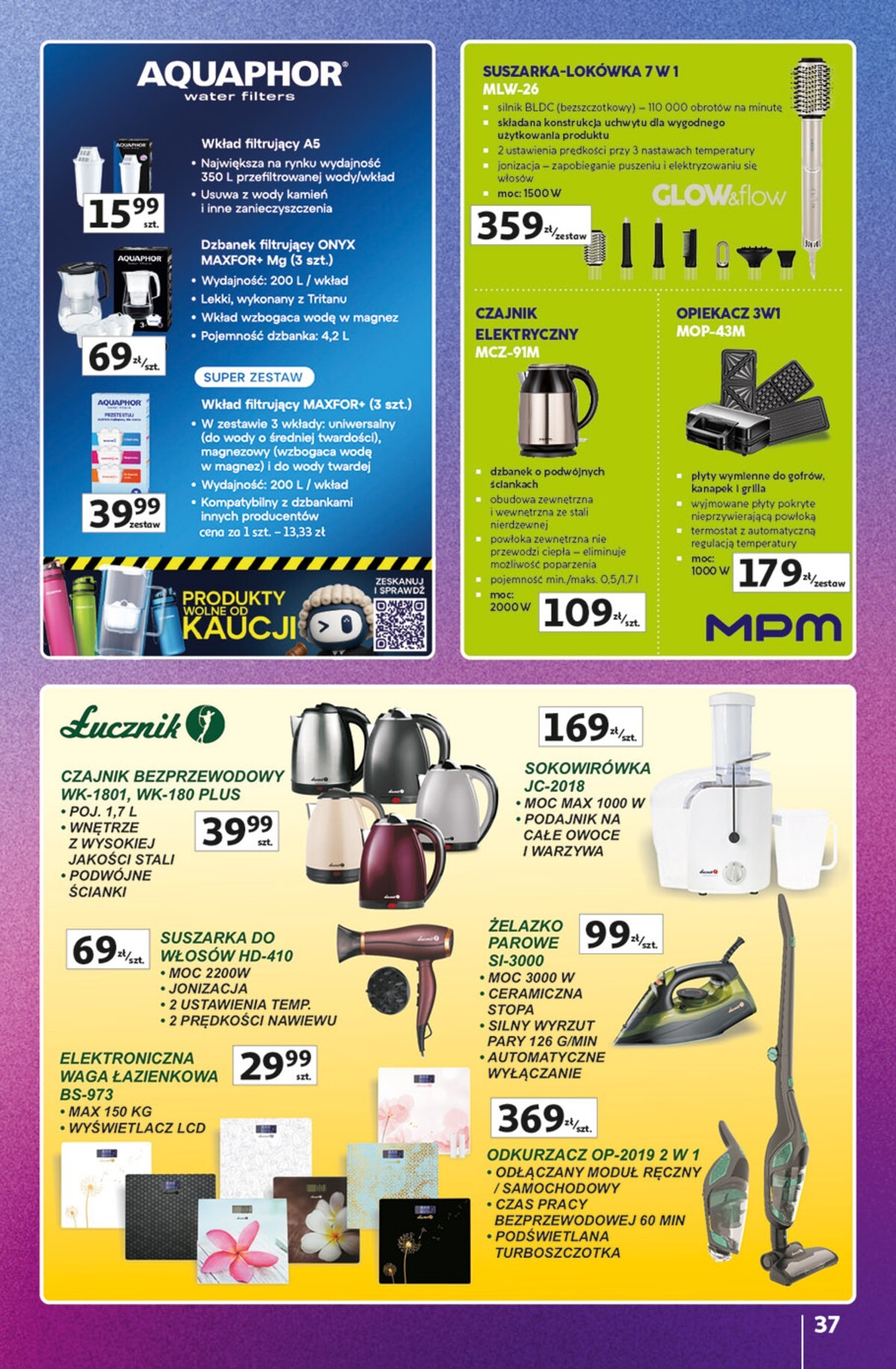 auchan - Nowa gazetka Hipermarket Auchan - Znane Marki ważna od 23.04.2026 do 30.04.2026 - page: 37