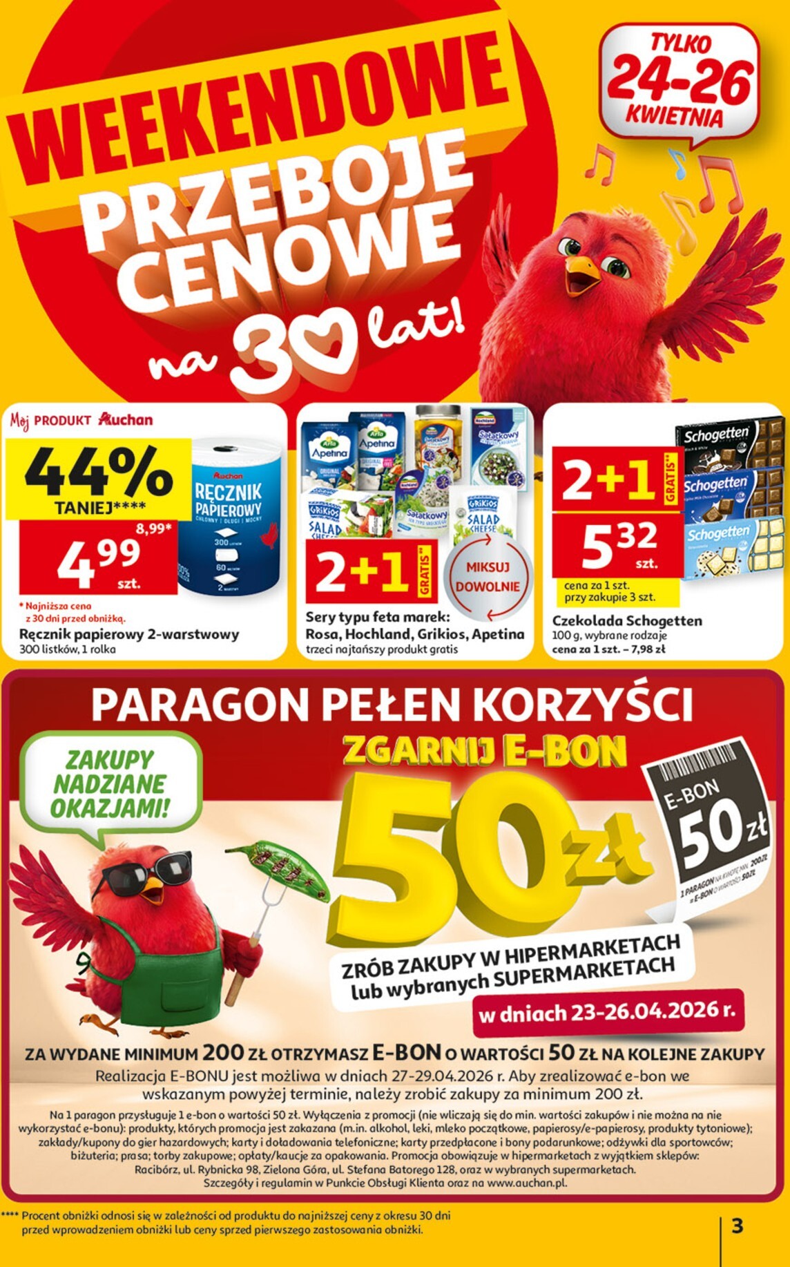 auchan - Nowa gazetka Hipermarket Auchan ważna od 23.04.2026 do 28.04.2026 - page: 3