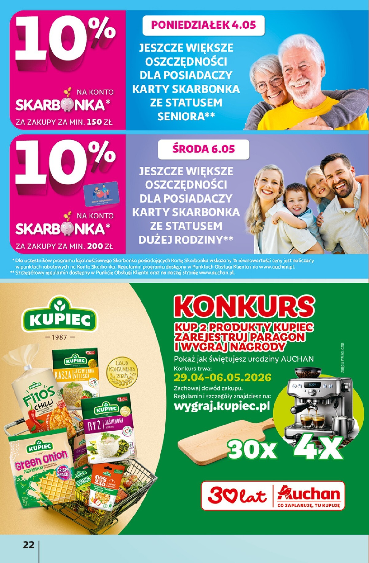 auchan - Nowa gazetka Hipermarket Auchan ważna od 29.04.2026 do 06.05.2026 - page: 22