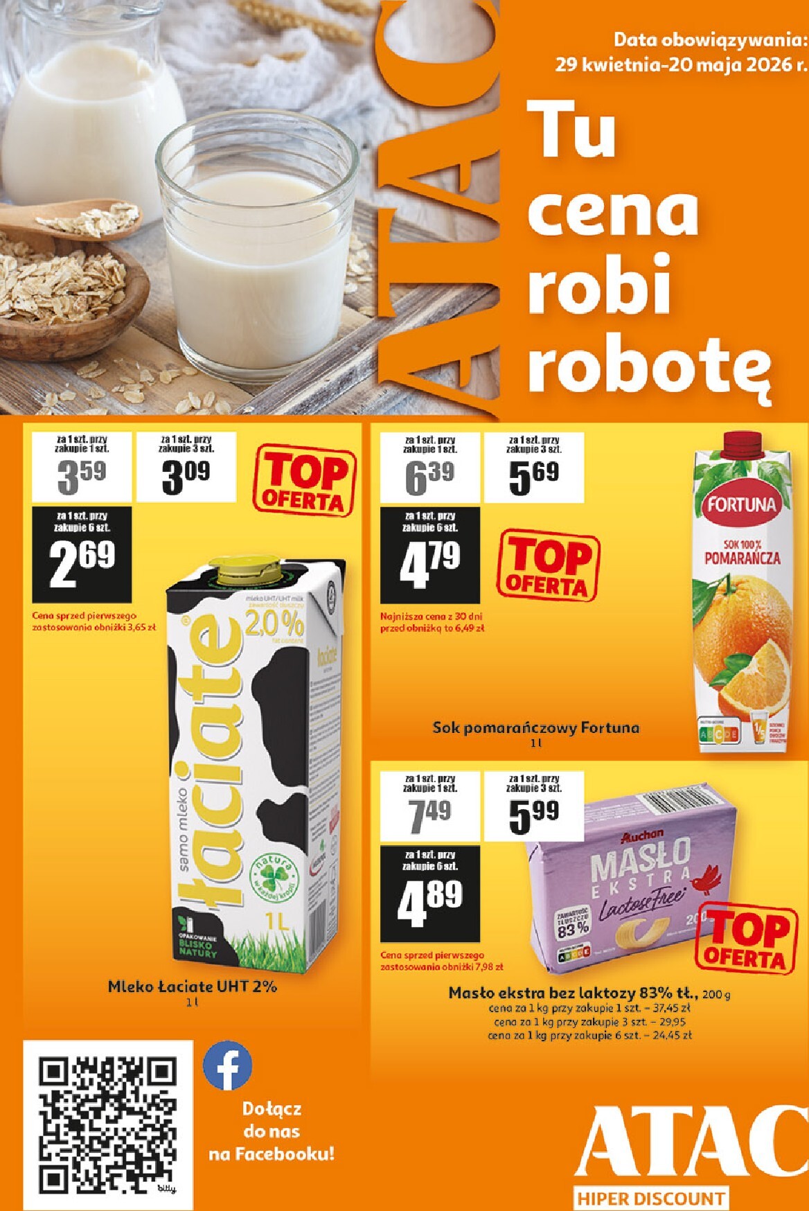 auchan - Nowa gazetka Auchan - ATAC Hiper Discount ważna od 29.04.2026 do 20.05.2026 - page: 1