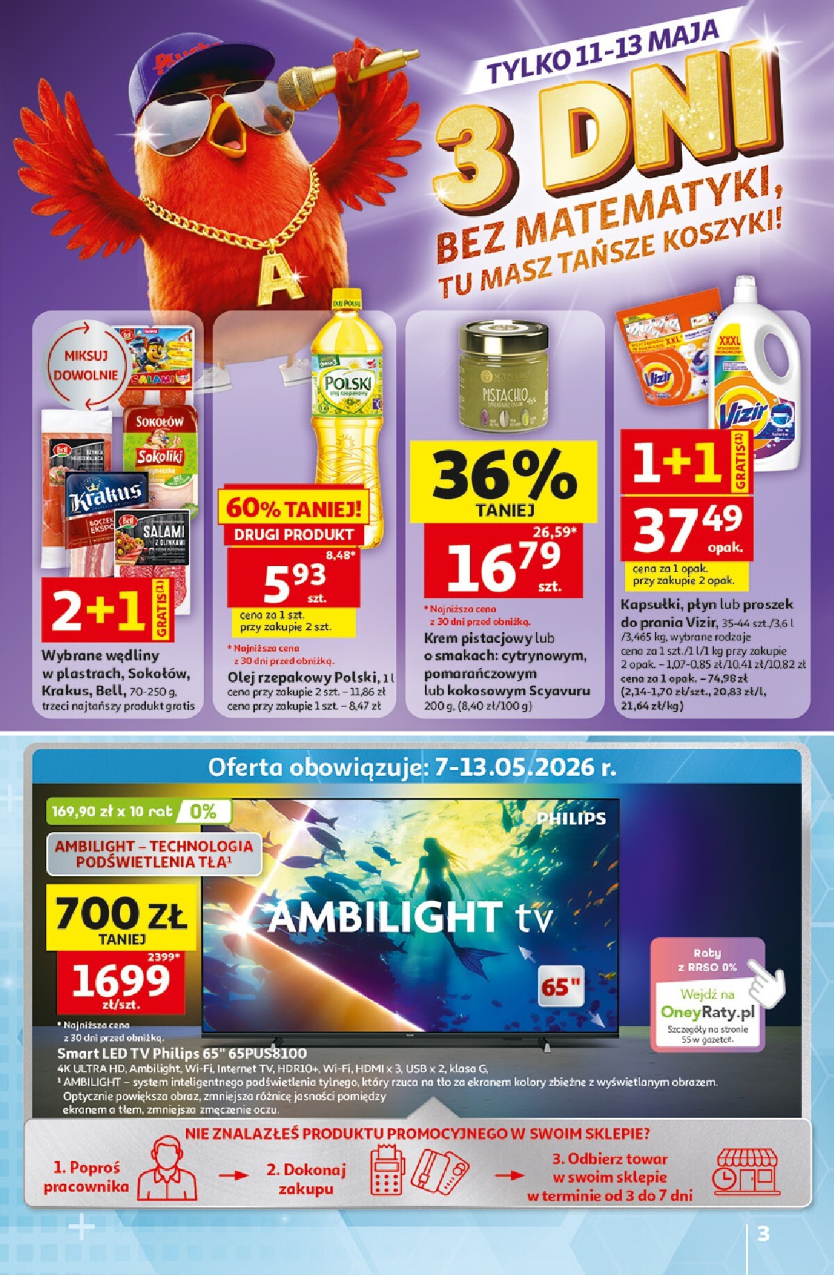 auchan - Nowa gazetka Hipermarket Auchan ważna od 07.05.2026 do 13.05.2026 - page: 3