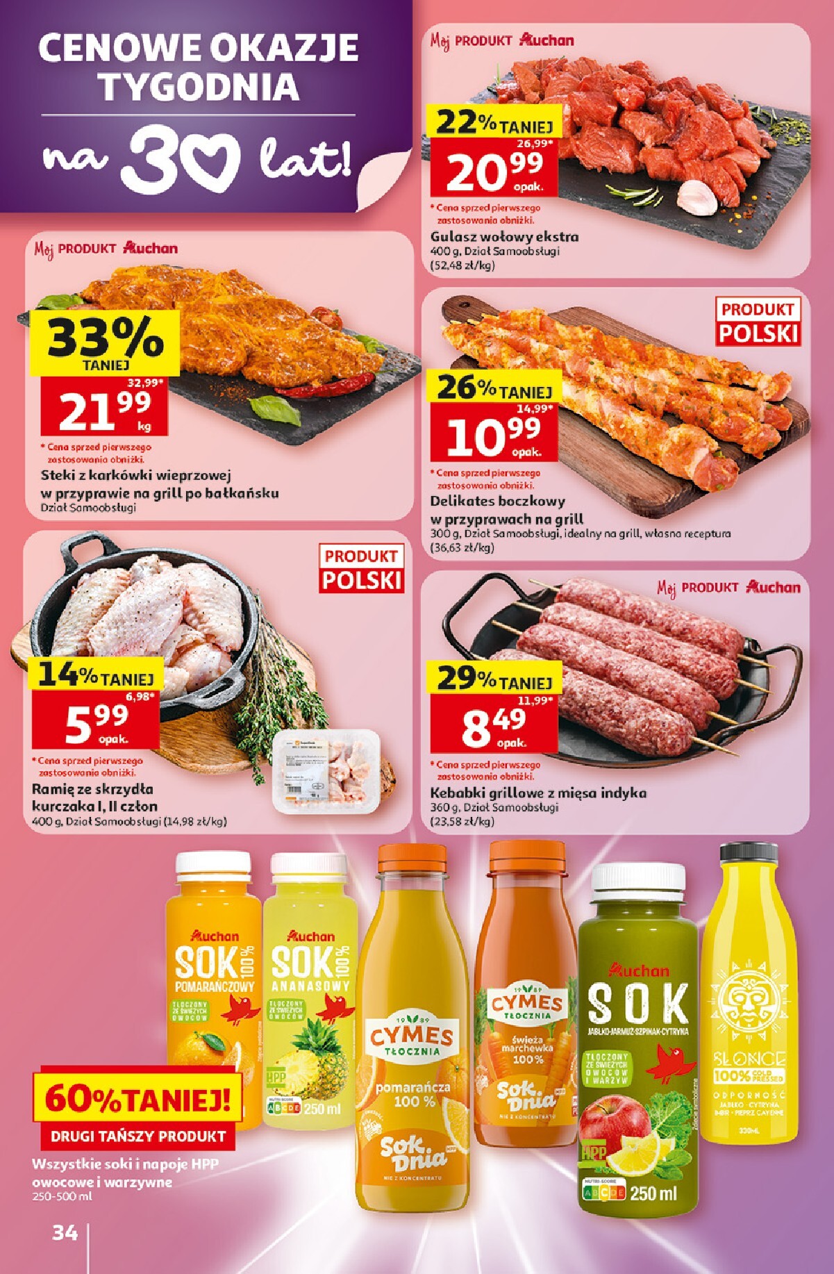 auchan - Nowa gazetka Hipermarket Auchan ważna od 07.05.2026 do 13.05.2026 - page: 34