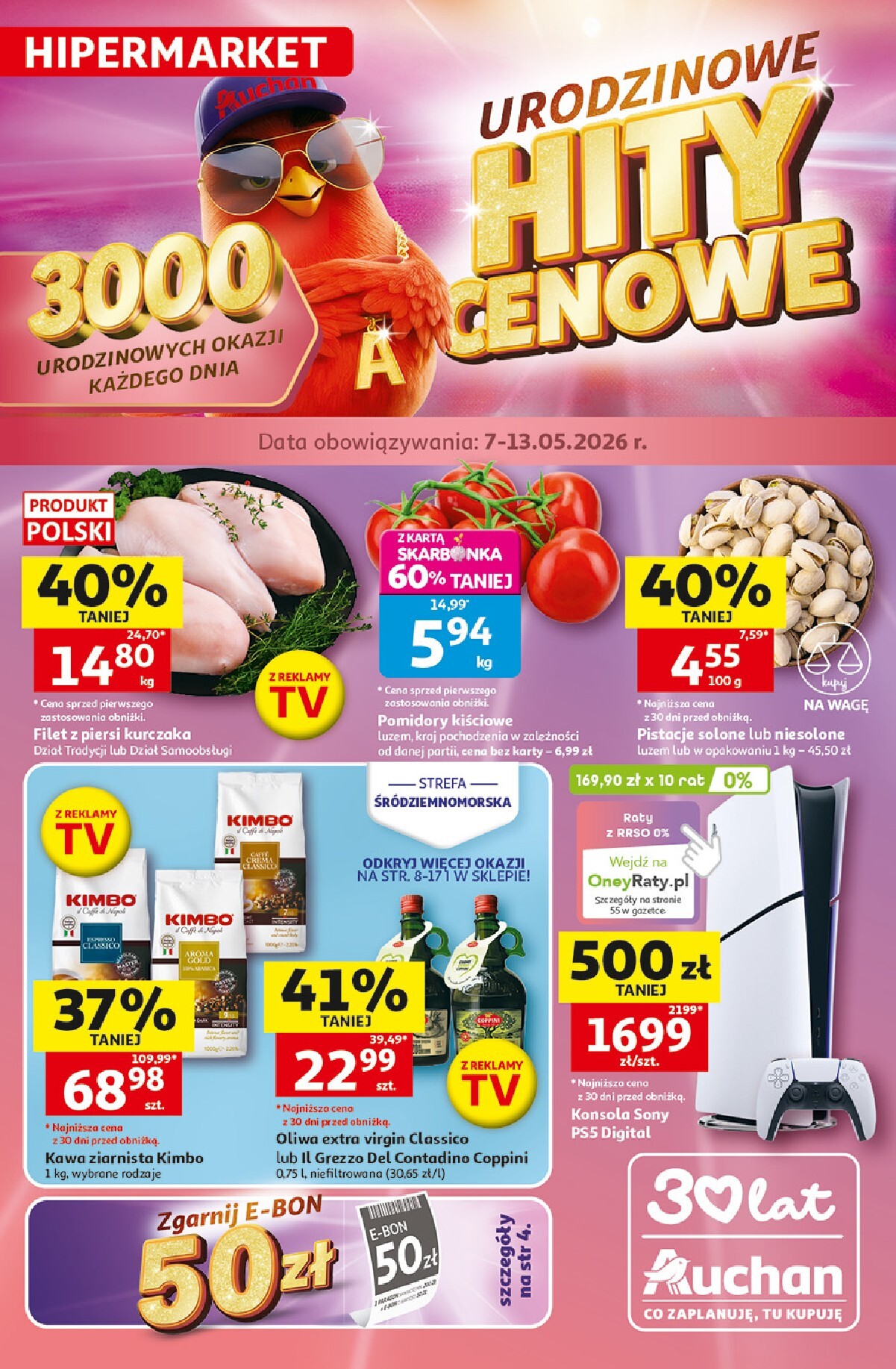 auchan - Nowa gazetka Hipermarket Auchan ważna od 07.05.2026 do 13.05.2026