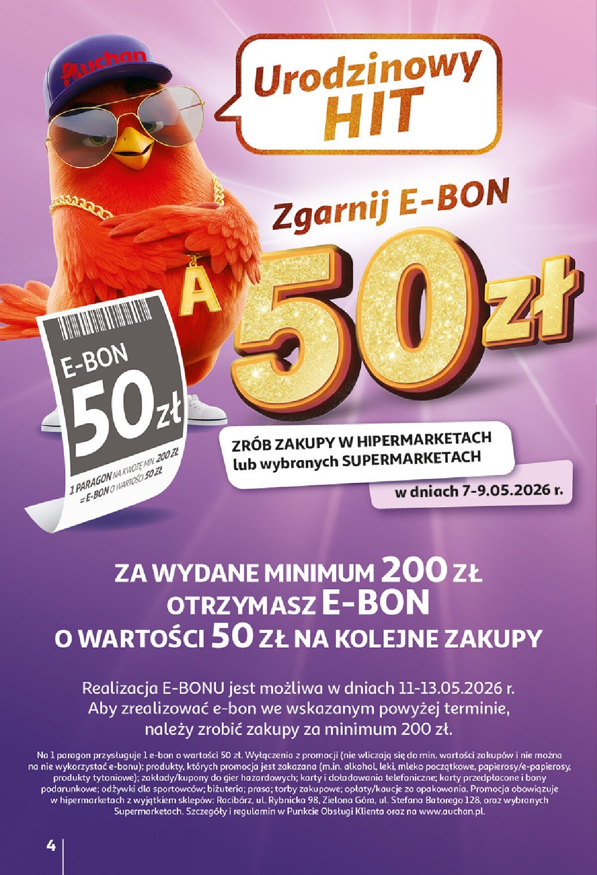 auchan - Nowa gazetka Hipermarket Auchan ważna od 07.05.2026 do 13.05.2026 - page: 4