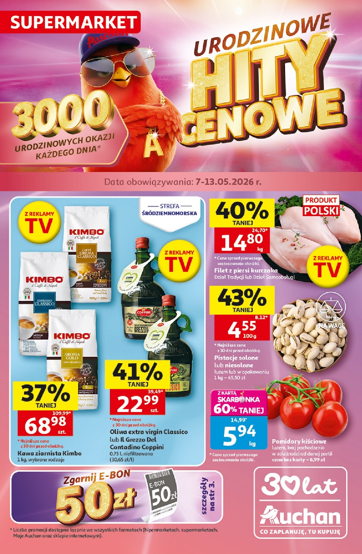 auchan - Nowa gazetka Supermarket Auchan ważna od 07.05.2026 do 13.05.2026 - page: 1