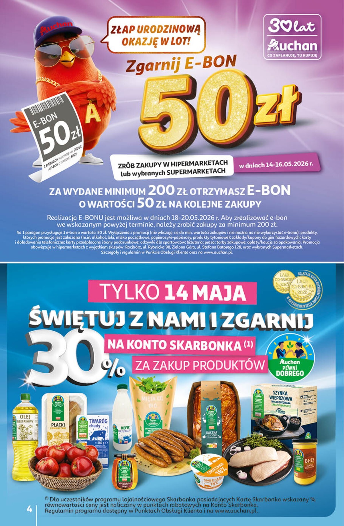 auchan - Nowa gazetka Hipermarket Auchan ważna od 14.05.2026 do 20.05.2026 - page: 4
