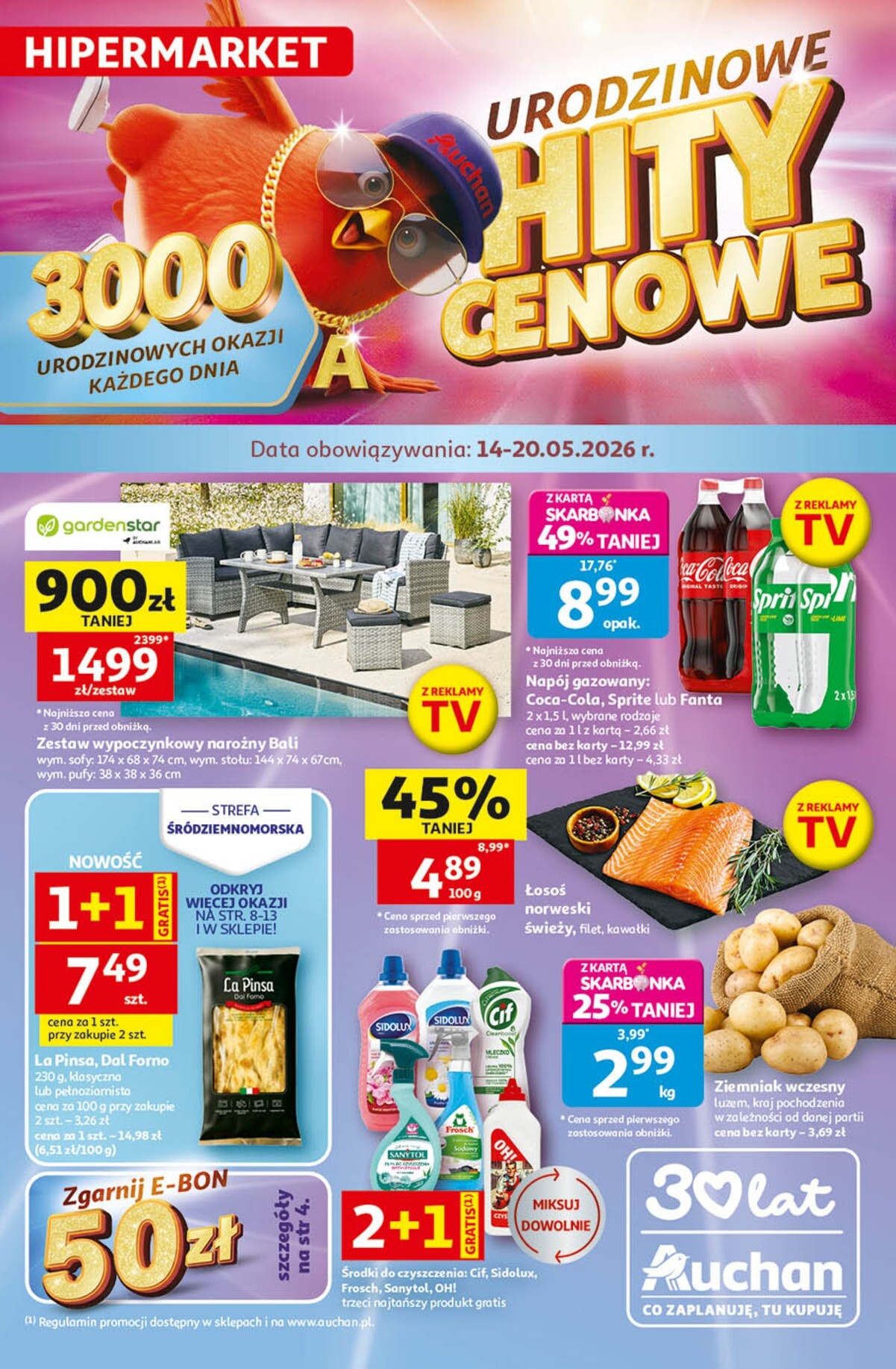 auchan - Nowa gazetka Hipermarket Auchan ważna od 14.05.2026 do 20.05.2026