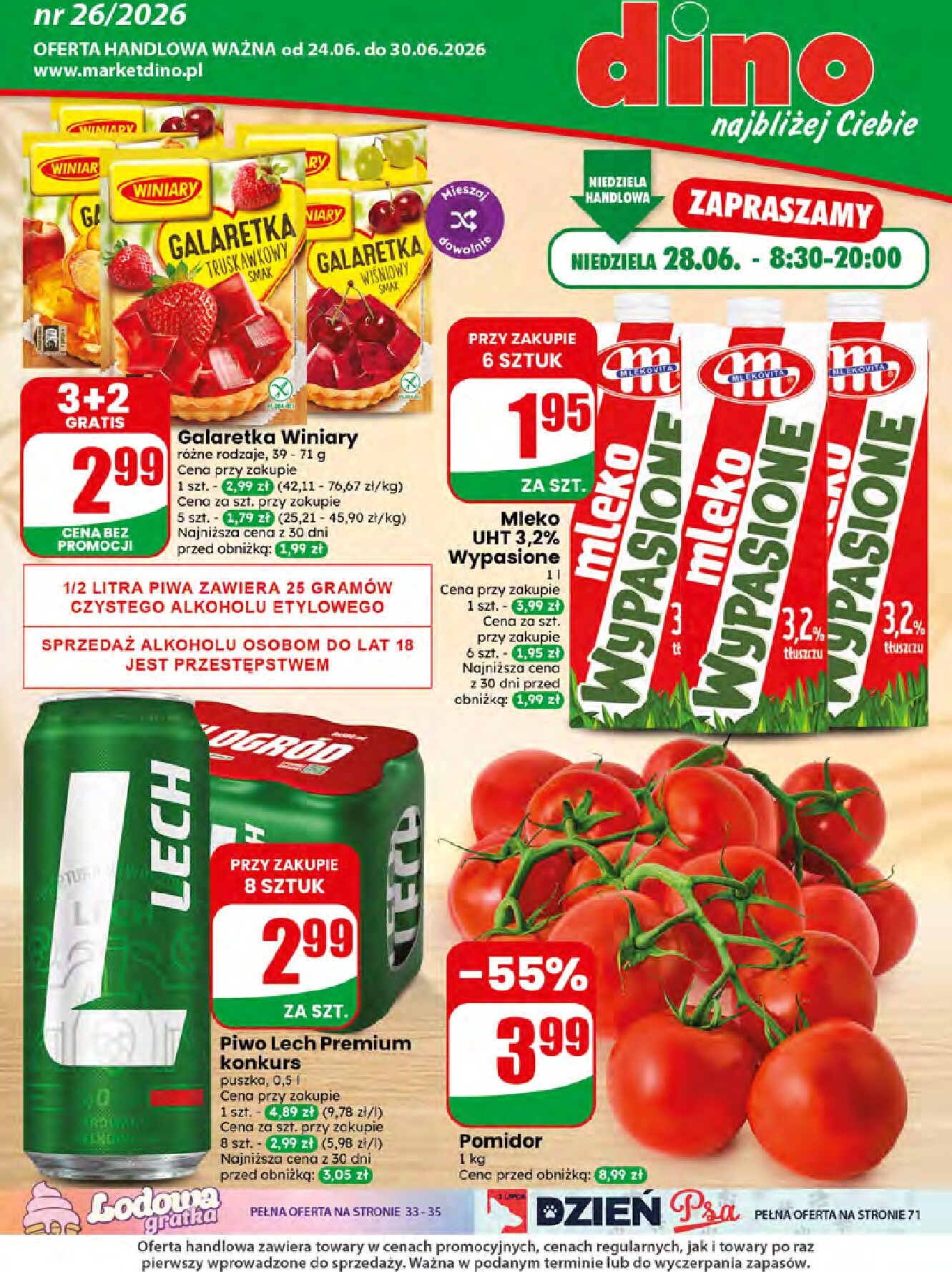 dino - Nowa gazetka Dino - Gazetka 26 / 2026 ważna od 24.06.2026 do 30.06.2026 - page: 1
