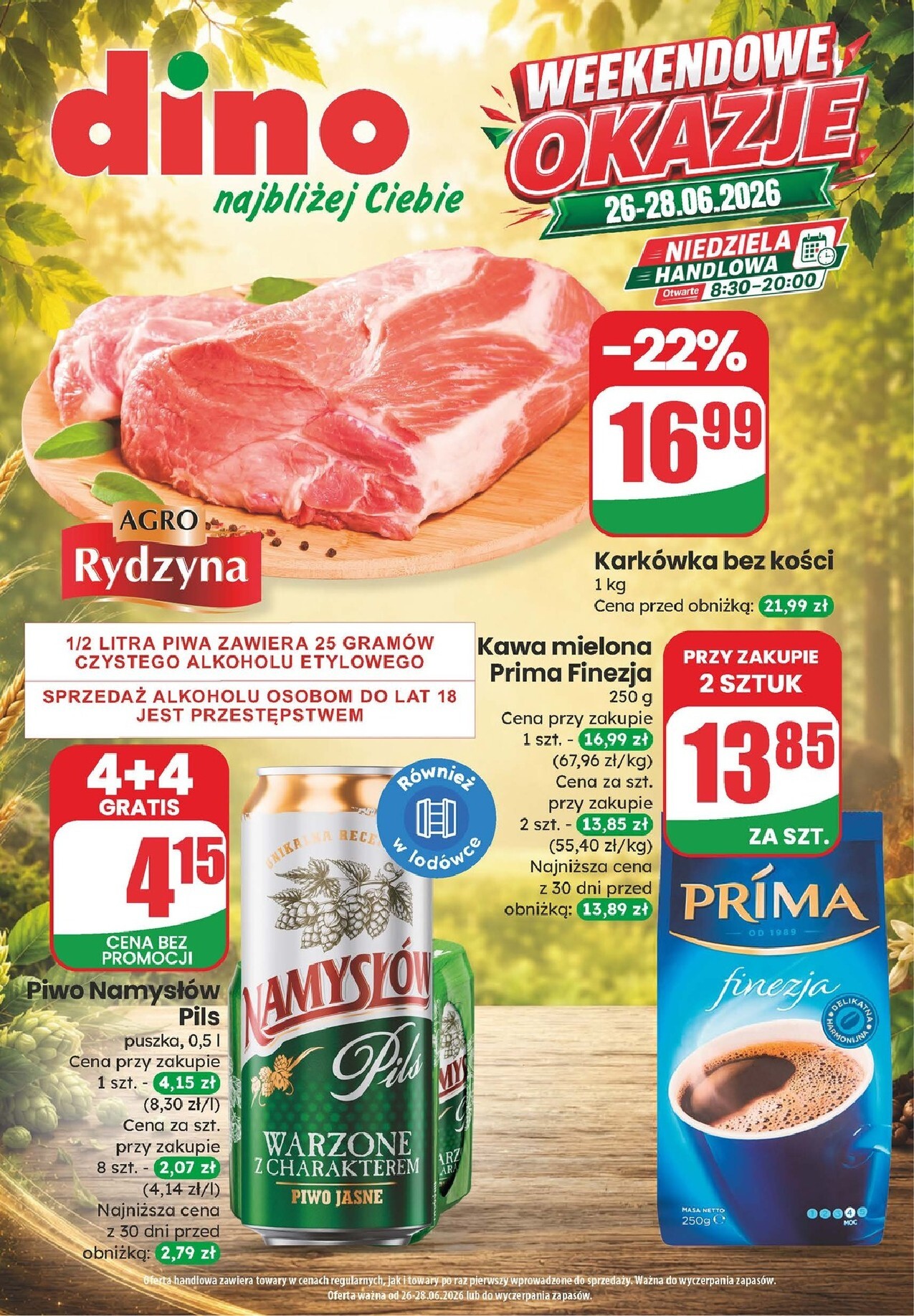 dino - Aktualna gazetka Dino - Weekendowe Okazje ważna od 26.06.2026 do 28.06.2026 - page: 1