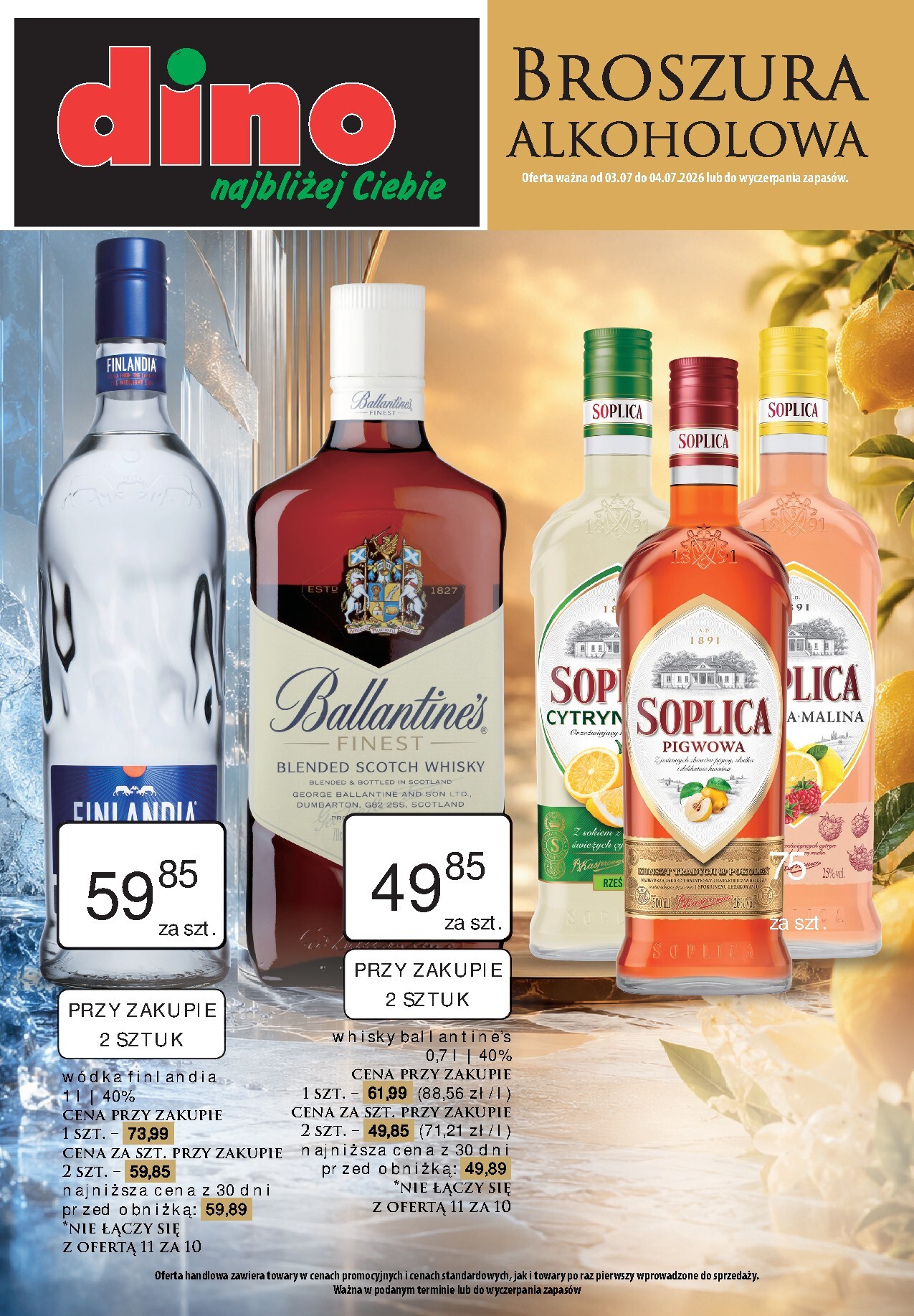 dino - Aktualna gazetka Dino - Broszura alkoholowa ważna od 03.07.2026 do 04.07.2026