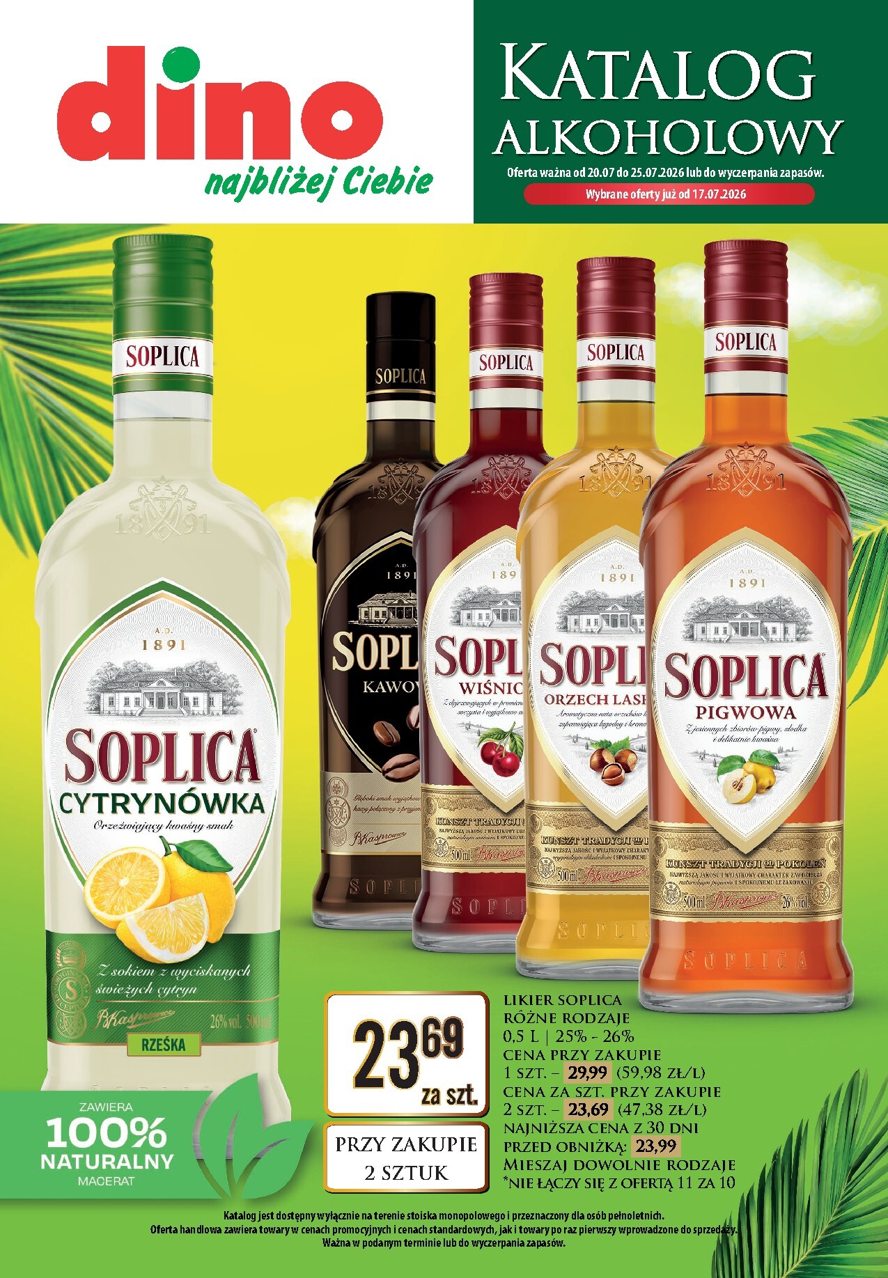 dino - Nowa gazetka Dino - Katalog alkoholowy ważna od 20.07.2026 do 25.07.2026