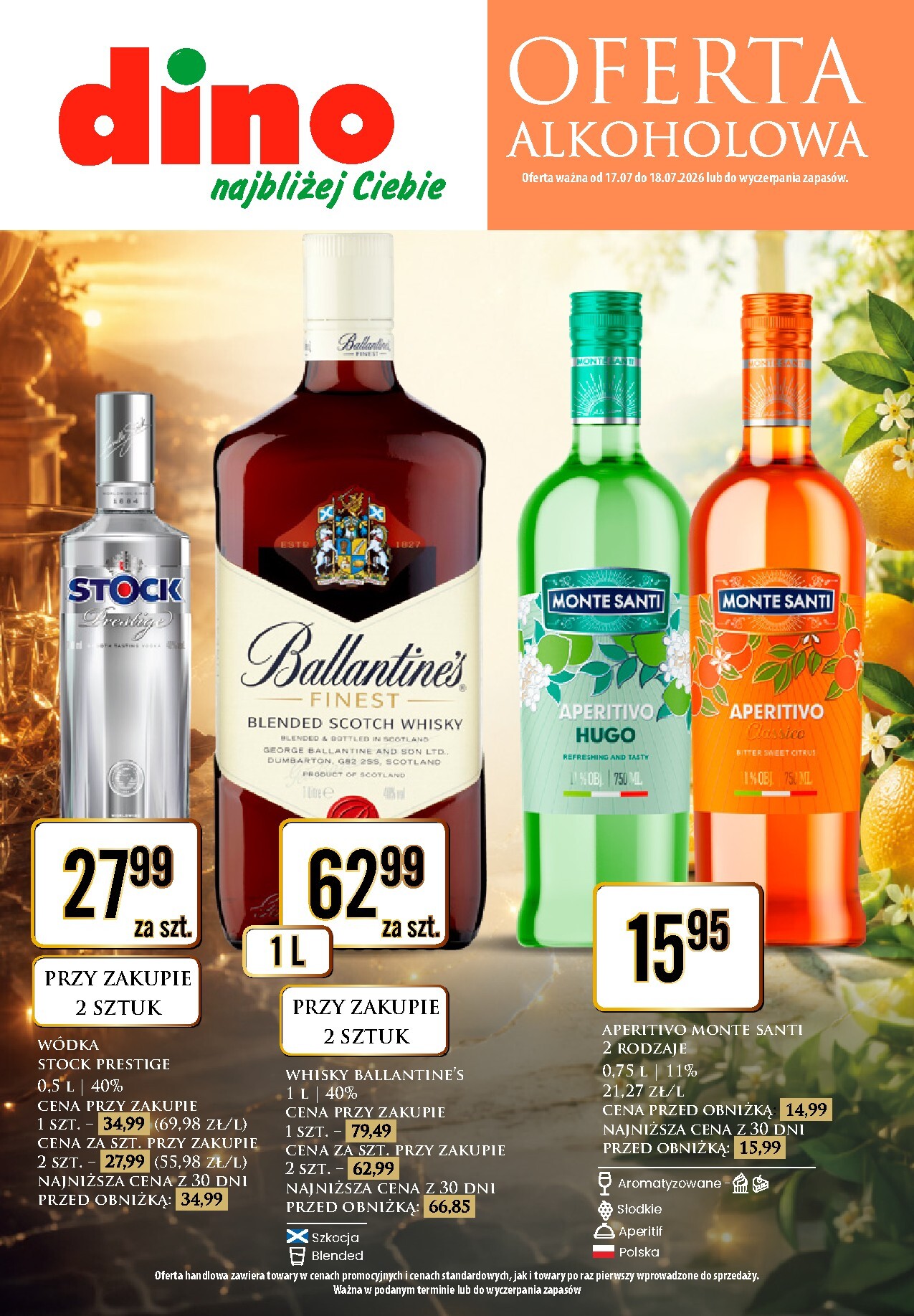 dino - Aktualna gazetka Dino - Oferta alkoholowa ważna od 17.07.2026 do 18.07.2026