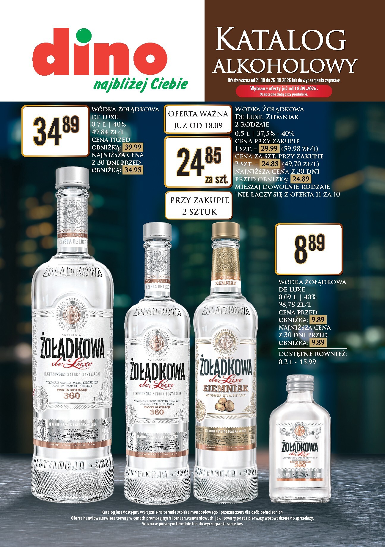 dino - Nowa gazetka Dino - Katalog alkoholowy ważna od 21.09.2026 do 26.09.2026 - page: 1