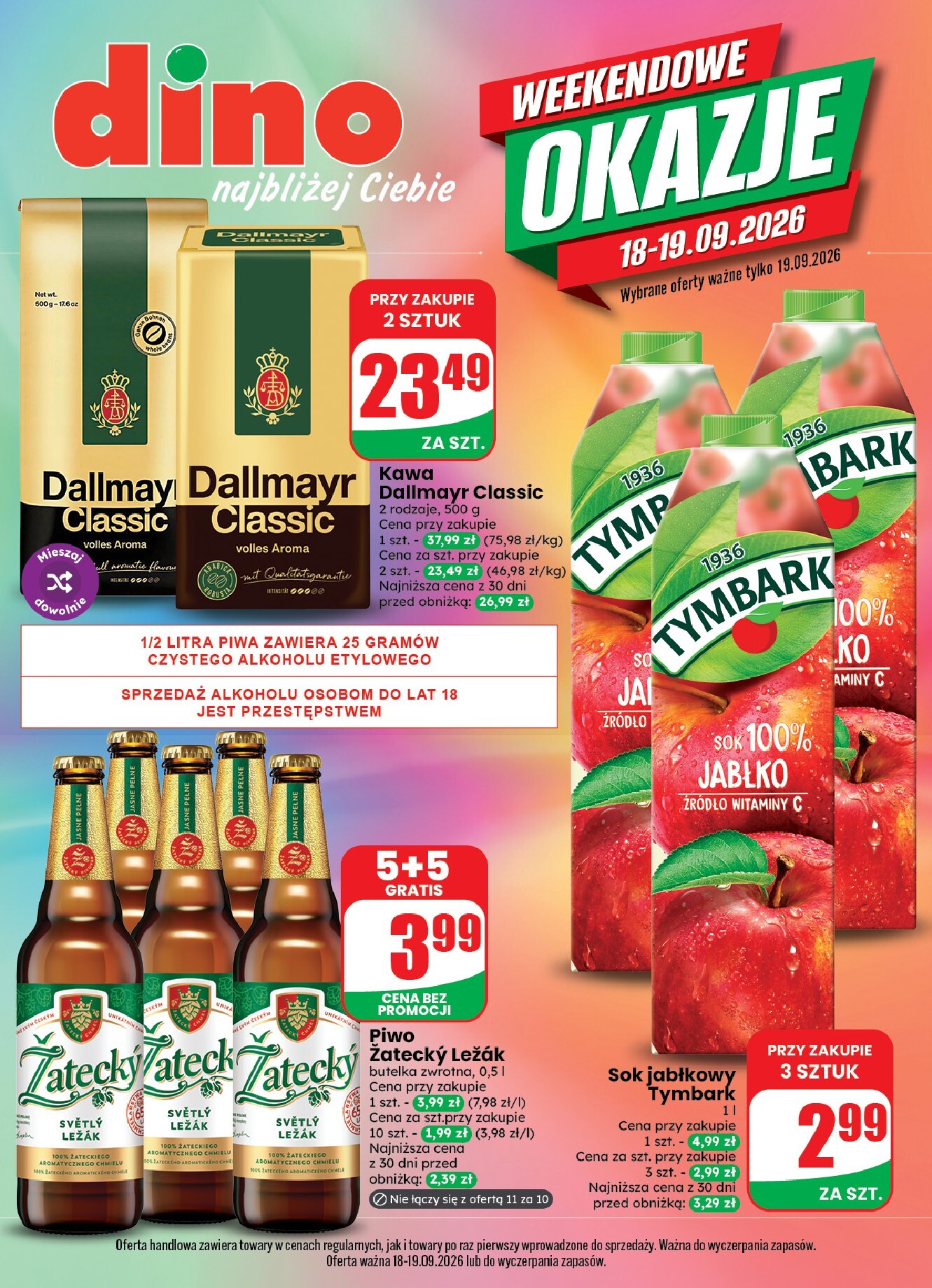 dino - Aktualna gazetka Dino - Weekendowe okazje ważna od 18.09.2026 do 19.09.2026