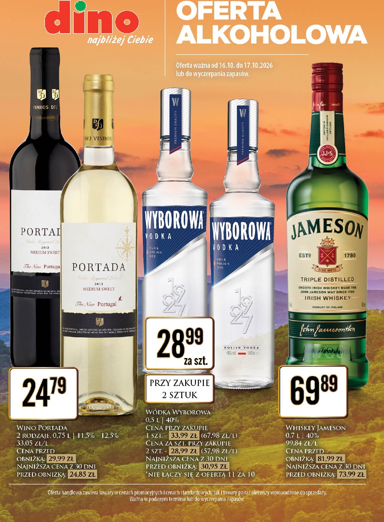 dino - Aktualna gazetka Dino - Oferta alkoholowa ważna od 16.10.2026 do 17.10.2026