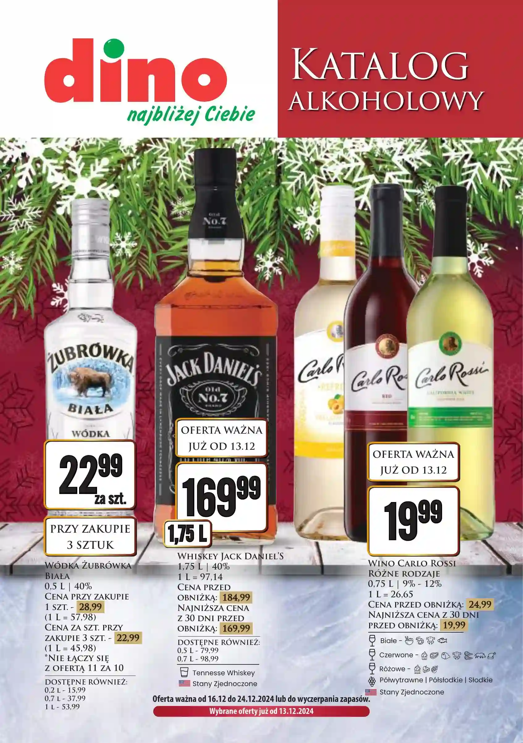 dino - Dino - Katalog alkoholowy gazetka ważna od 16.12. - 24.12.