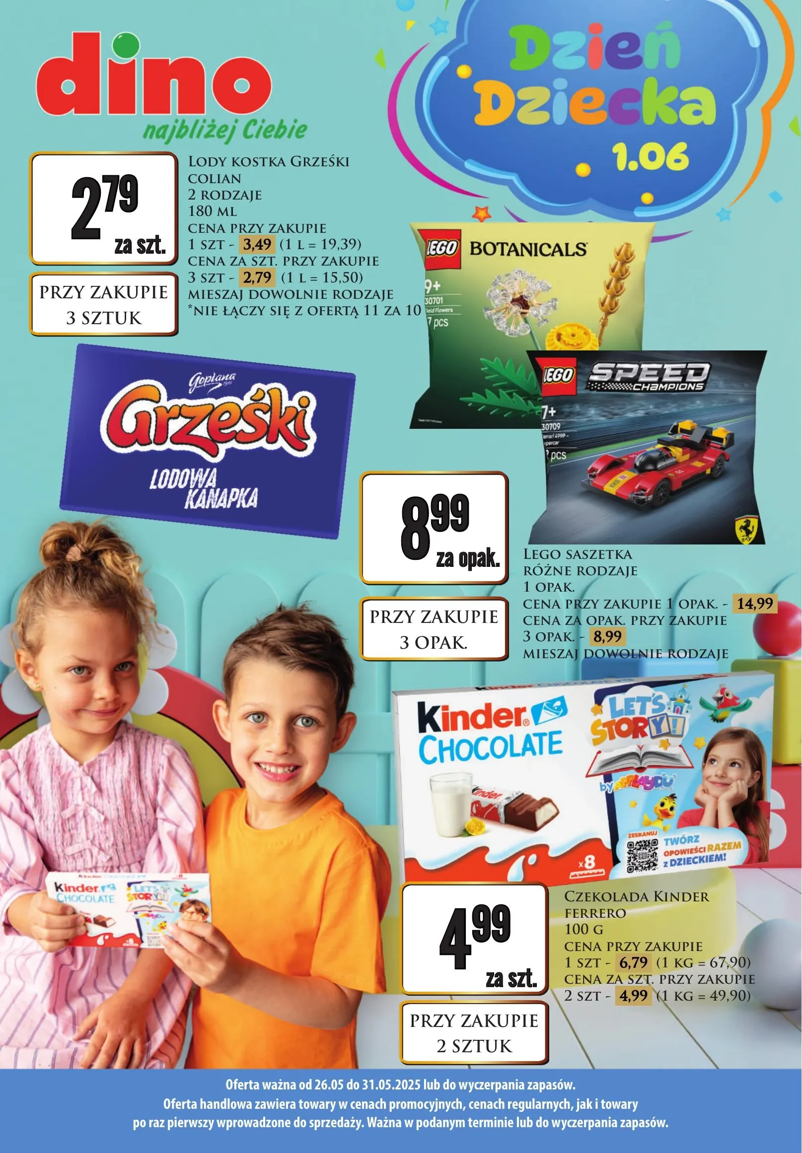 dino - Dino - Dzień Dziecka 2025 gazetka ważna od 26.05. - 31.05.