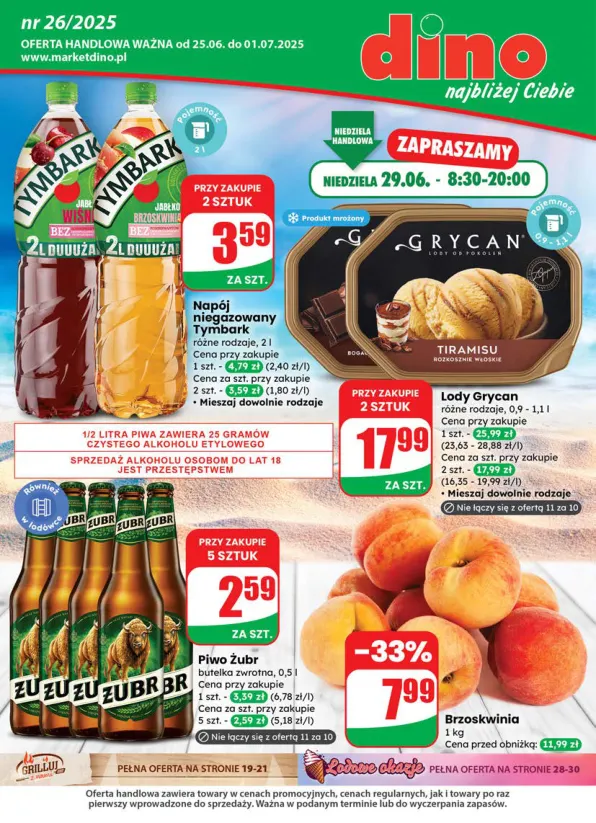 dino - Gazetka Dino ważna od 25.06. - 01.07.