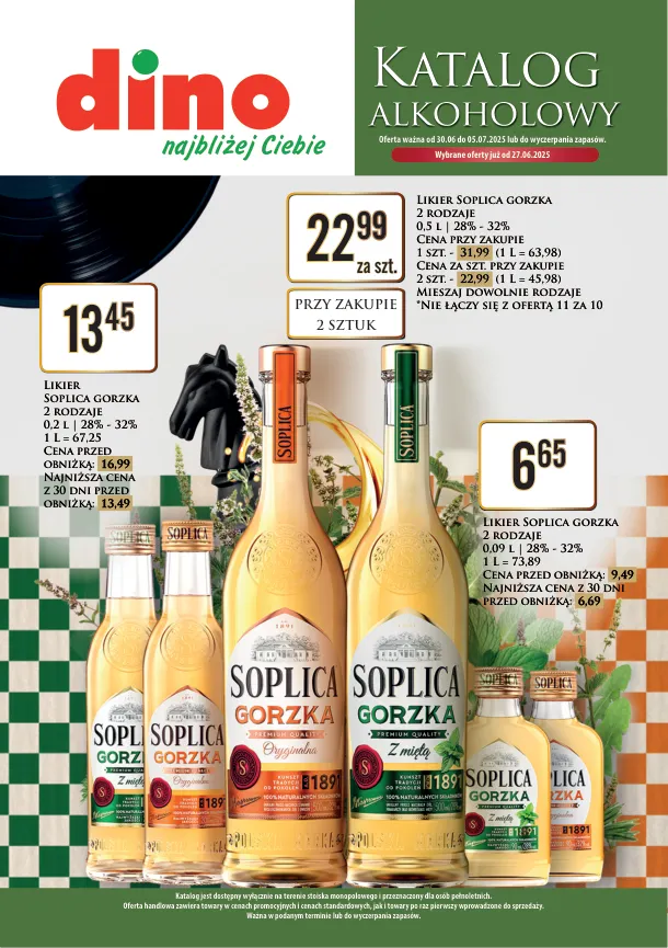 dino - Gazetka Dino - Katalog alkoholowy ważna od 30.06. - 05.07.