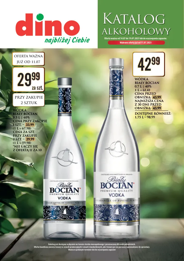 dino - Gazetka Dino - Katalog alkoholowy ważna od 14.07. - 19.07.