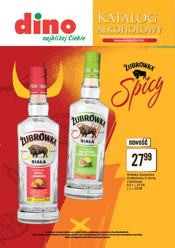 dino - Gazetka Dino - Katalog alkoholowy ważna od 28.07. - 02.08.