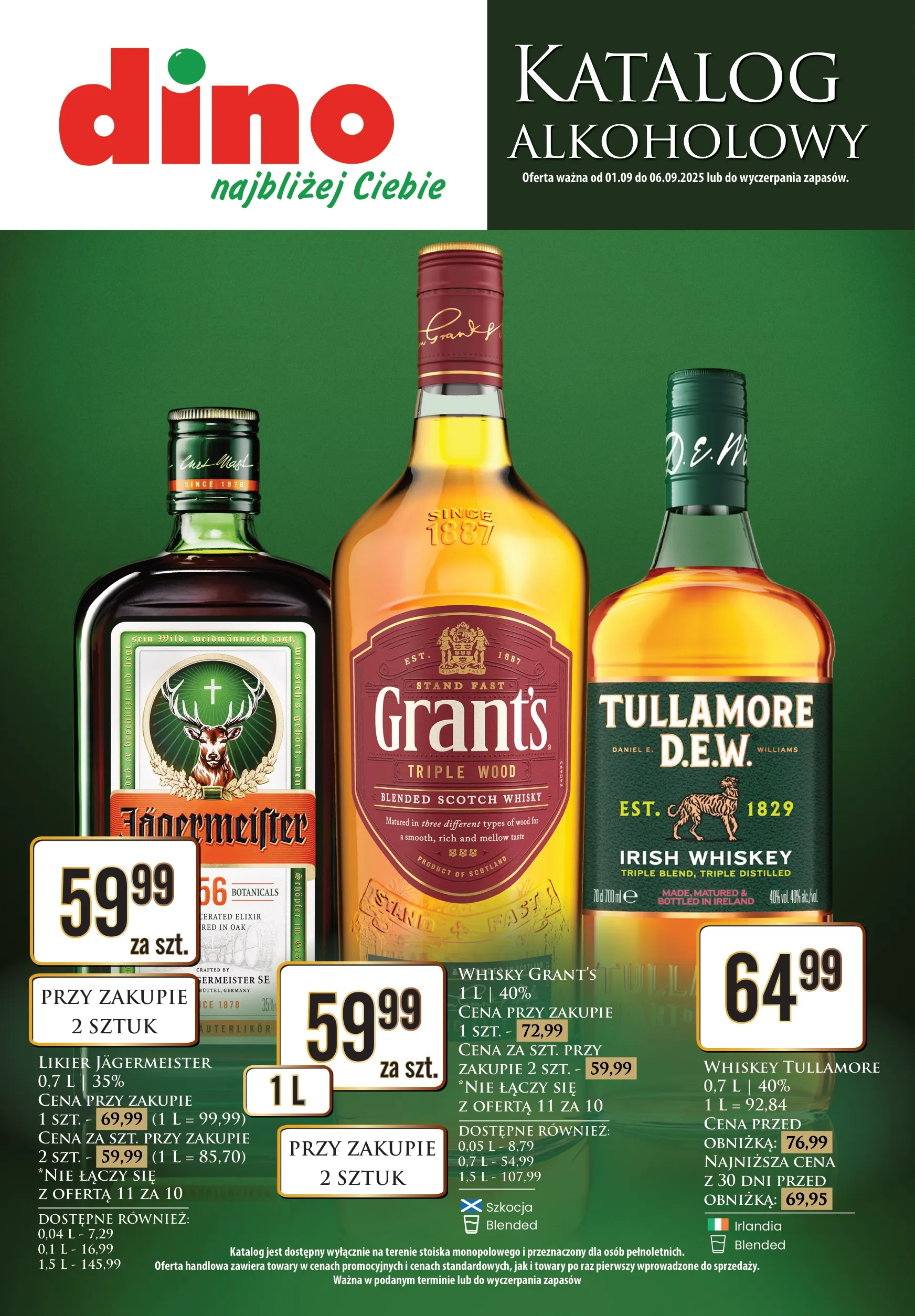 dino - Gazetka Dino - Katalog alkoholowy - ważna od 01.09. do 06.09.