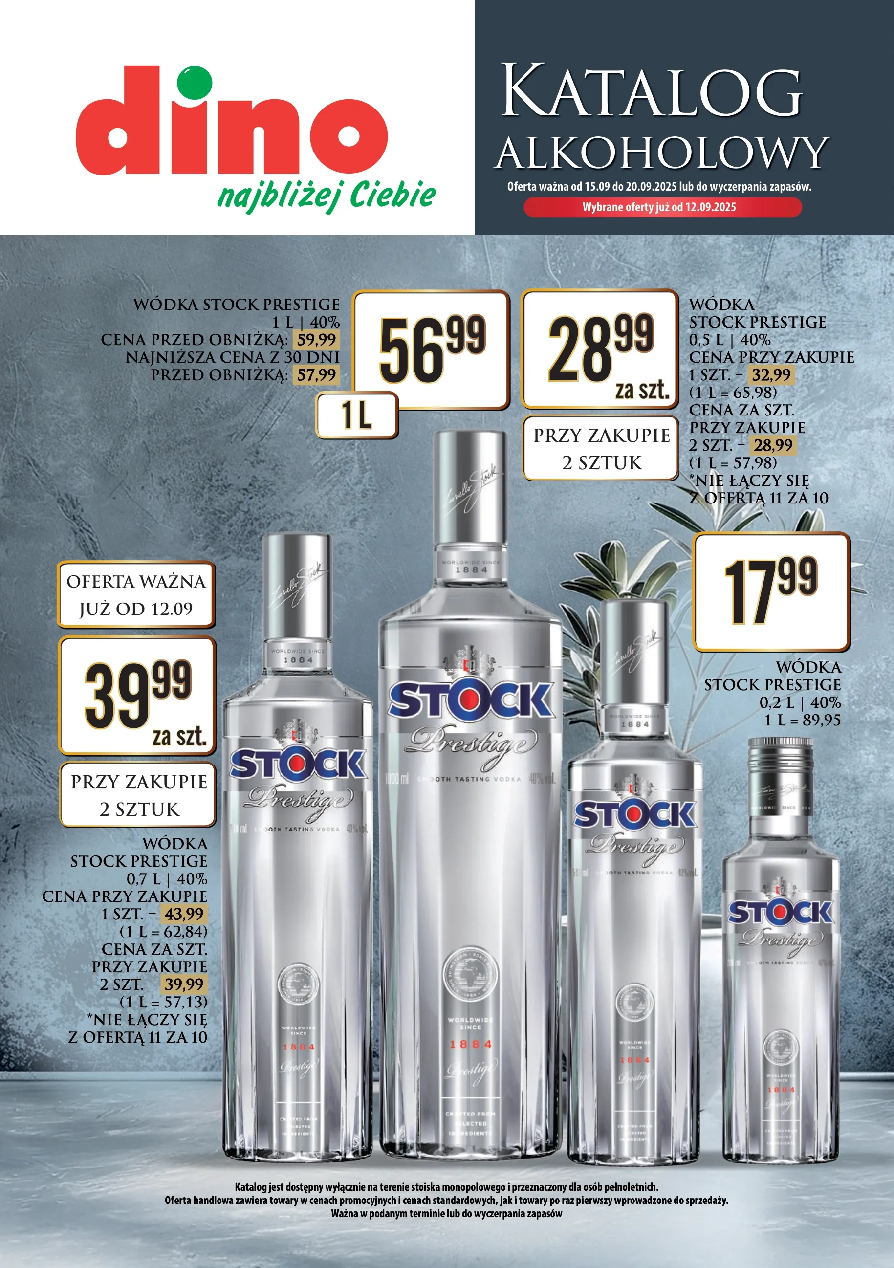 dino - Gazetka Dino - Katalog alkoholowy - ważna od 15.09. do 20.09.