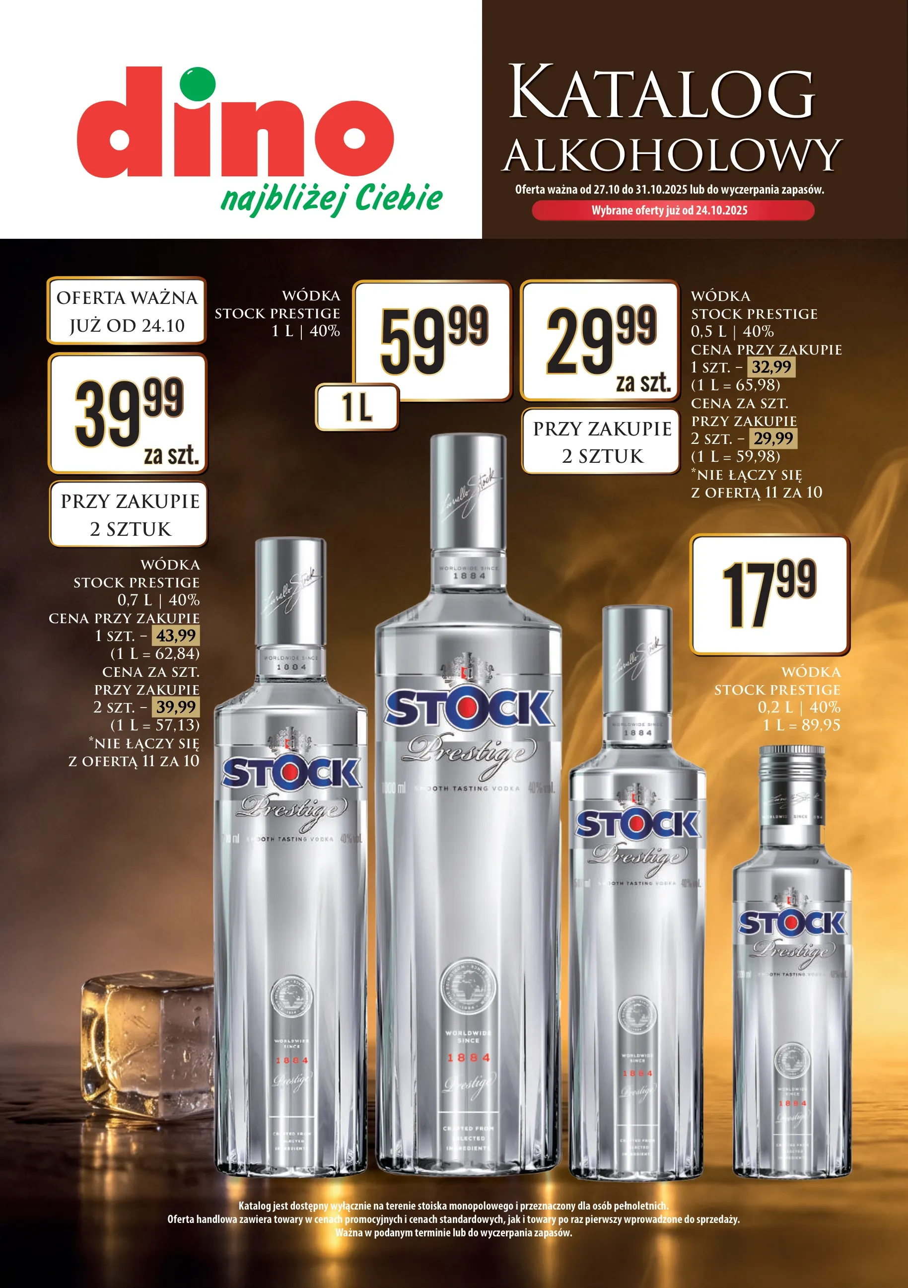 dino - Gazetka Dino - Katalog alkoholowy - ważna od 27.10. do 31.10.