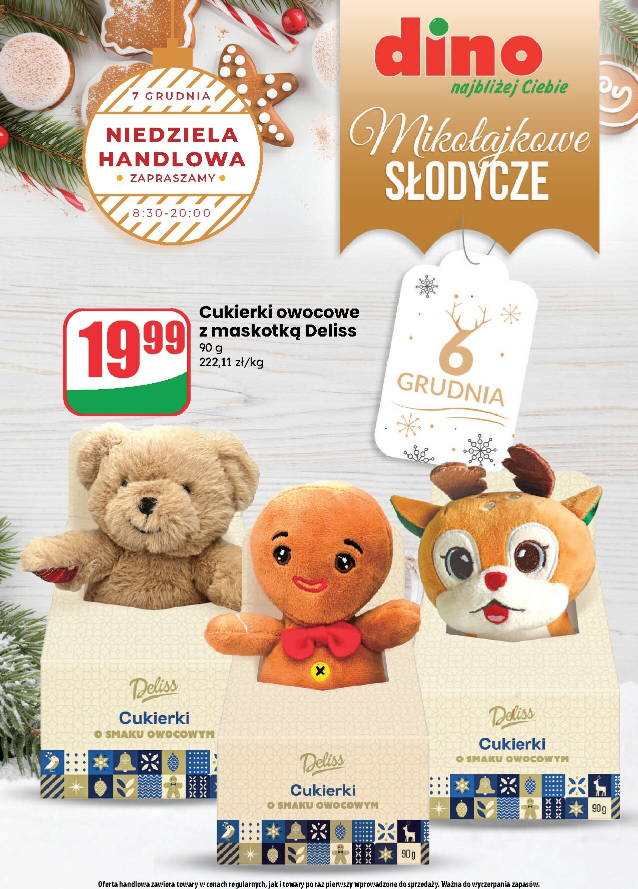 dino - Gazetka Dino - Mikołajkowe słodycze - ważna od 01.12. do 07.12.