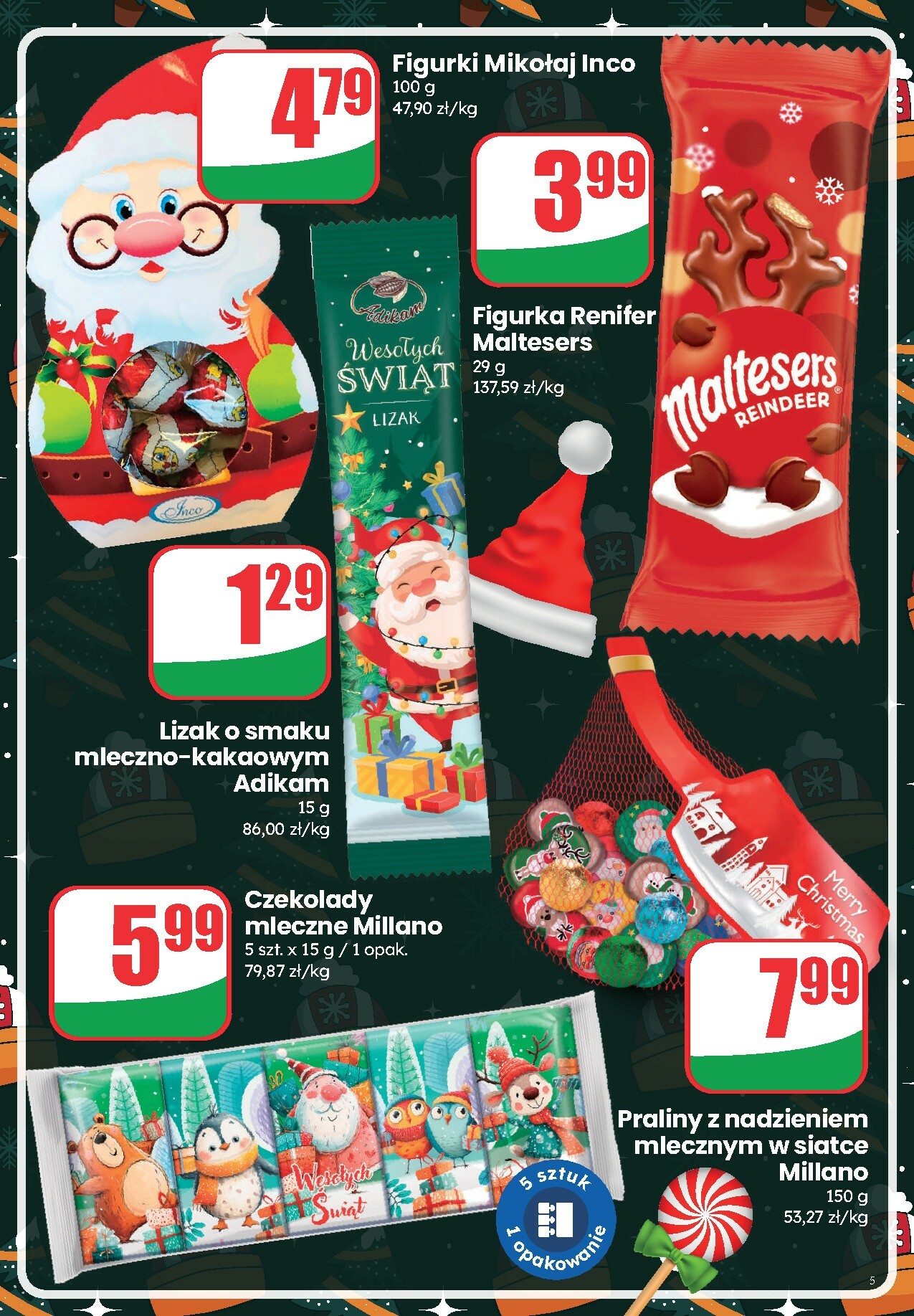 dino - Gazetka Dino - Mikołajkowe słodycze - ważna od 01.12. do 07.12. - page: 5