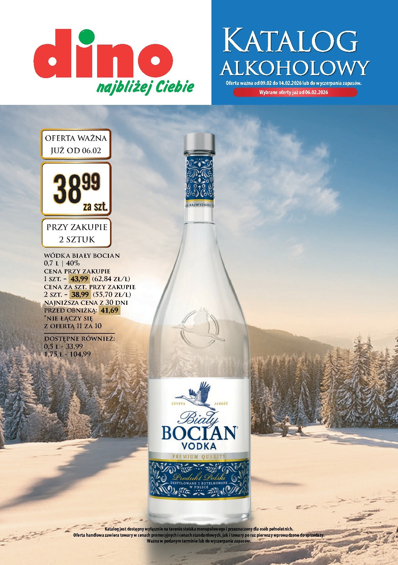 dino - Gazetka Dino - Katalog alkoholowy - ważna od 09.02.2026 do 14.02.2026