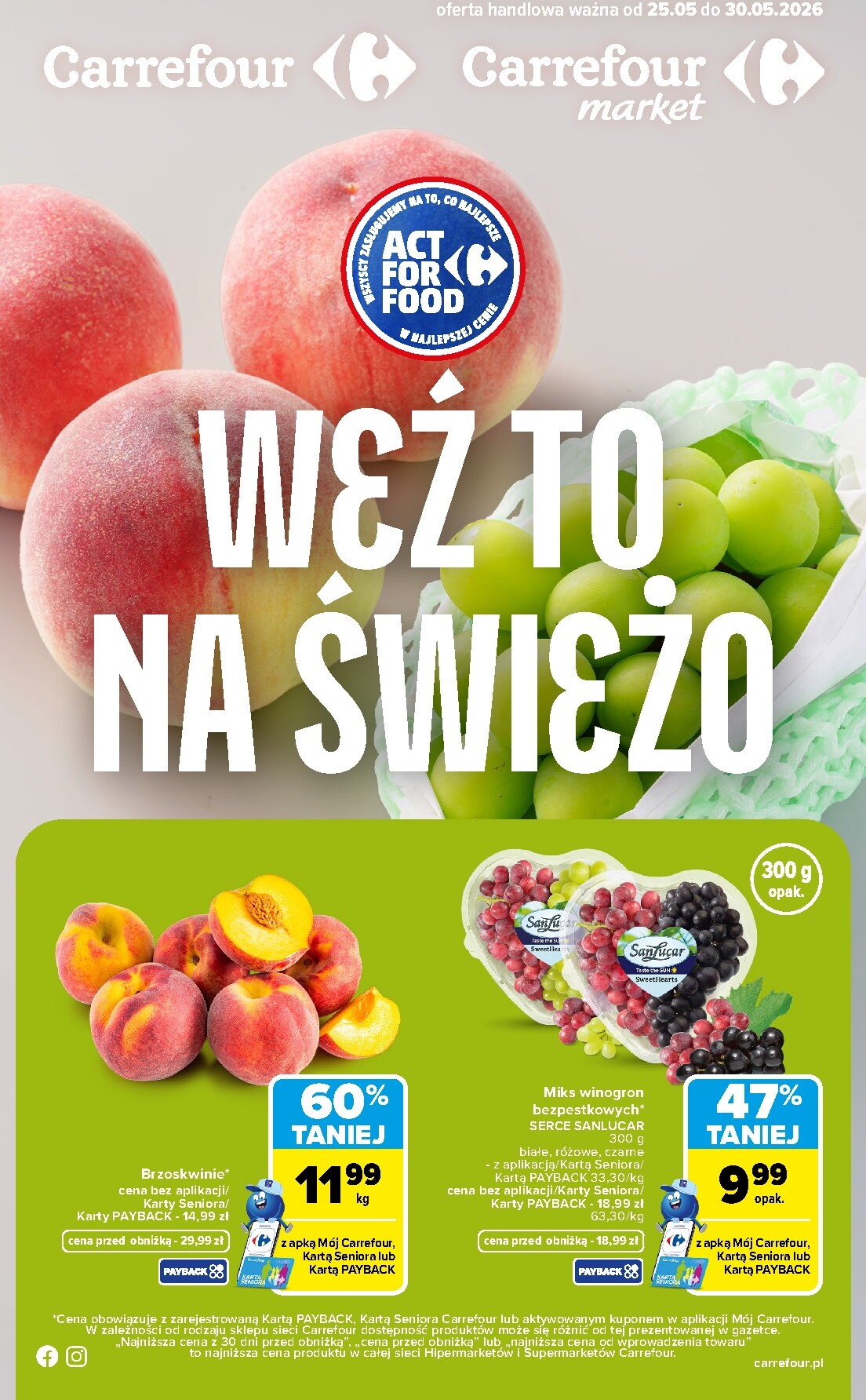 carrefour - Nowa gazetka Carrefour - Weź to na świeżo ważna od 25.05.2026 do 30.05.2026