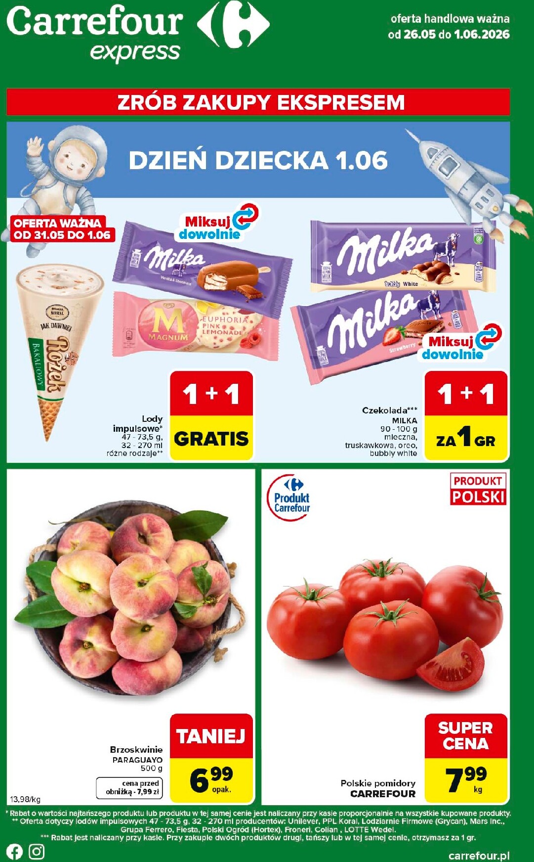 carrefour - Nowa gazetka Carrefour - Express 1 ważna od 26.05.2026 do 01.06.2026