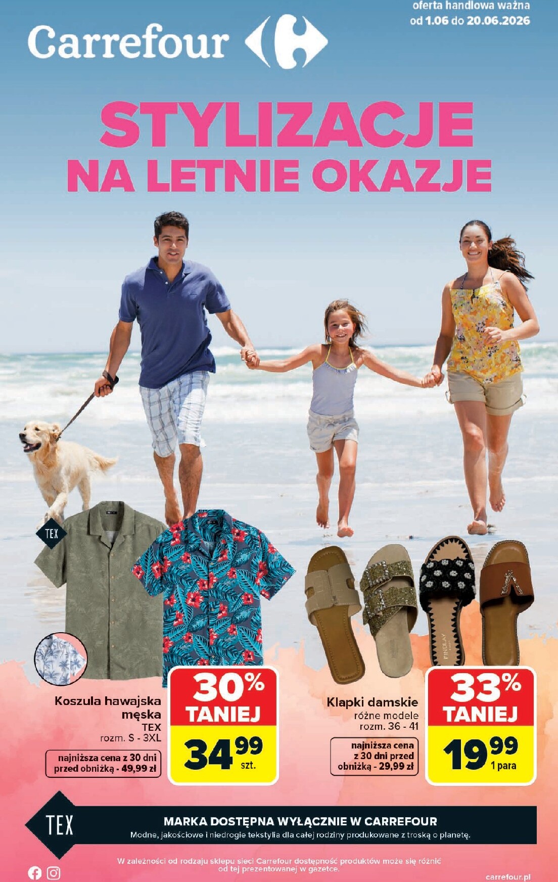 carrefour - Nowa gazetka Carrefour - Stylizacje na letnie okazje ważna od 01.06.2026 do 20.06.2026