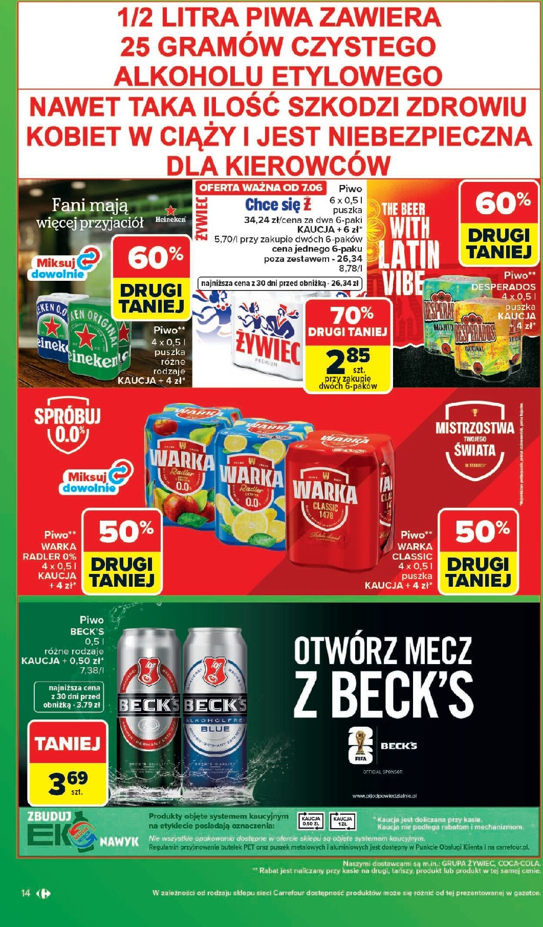 carrefour - Nowa gazetka Carrefour - Zakupowa taktyka kibica ważna od 01.06.2026 do 13.06.2026 - page: 14