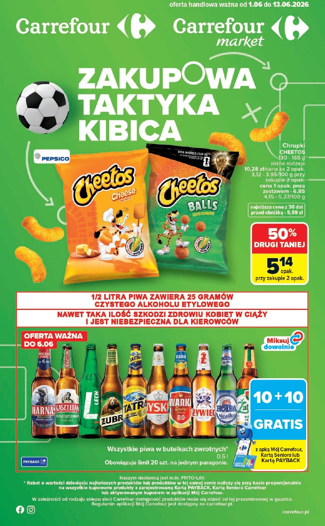 carrefour - Nowa gazetka Carrefour - Zakupowa taktyka kibica ważna od 01.06.2026 do 13.06.2026