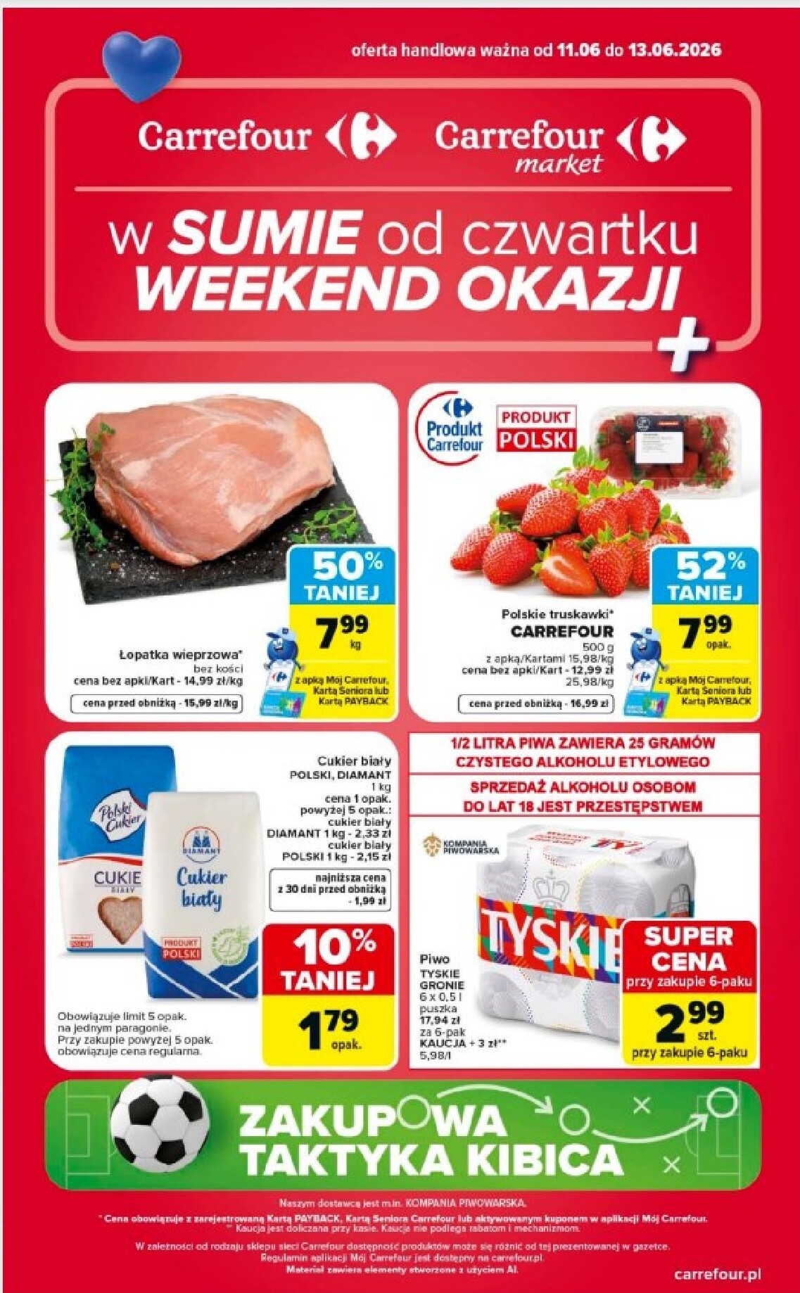 carrefour - Nowa gazetka Carrefour - Weekend okazje ważna od 11.06.2026 do 13.06.2026