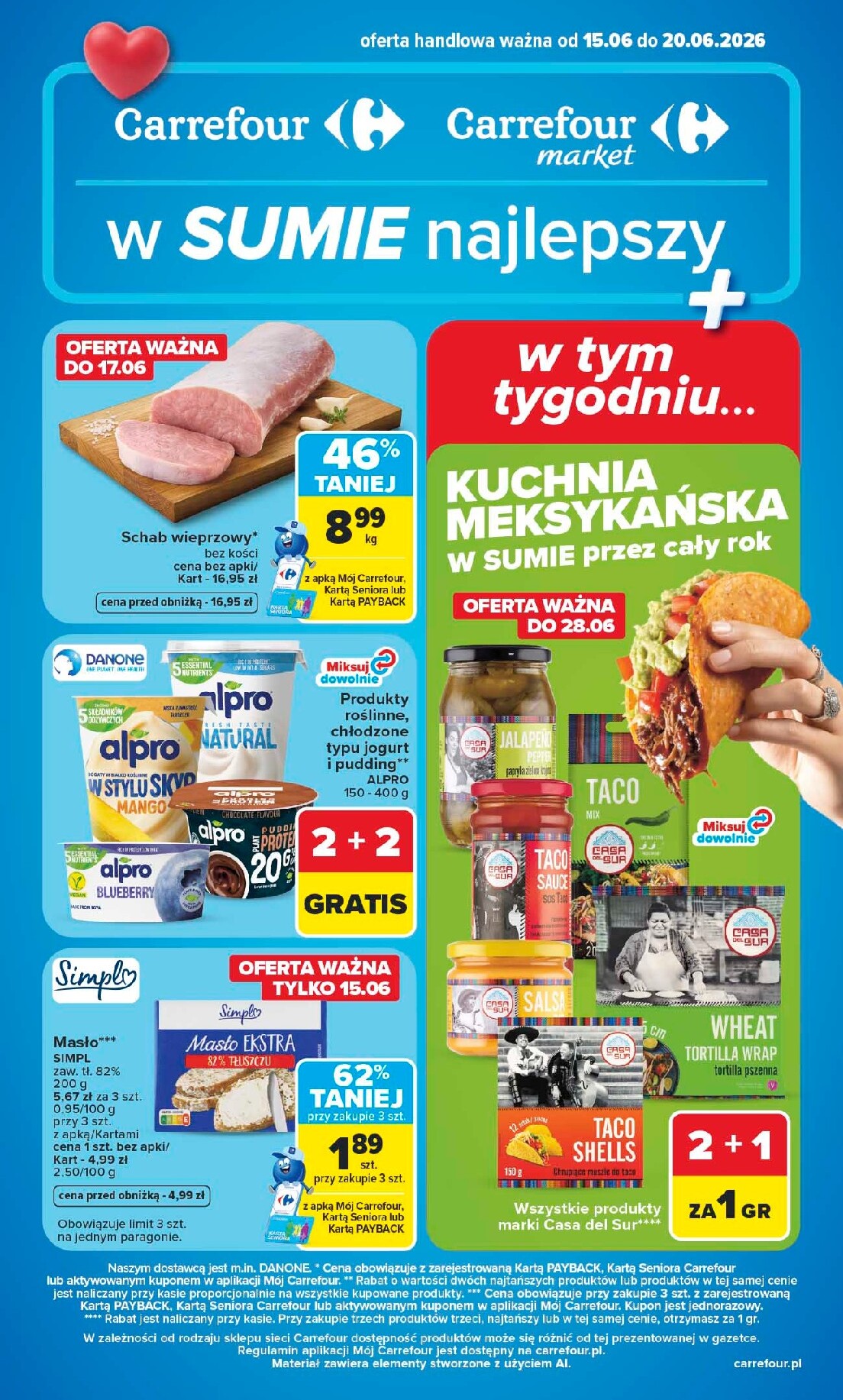 carrefour - Nowa gazetka Carrefour ważna od 15.06.2026 do 20.06.2026 - page: 1