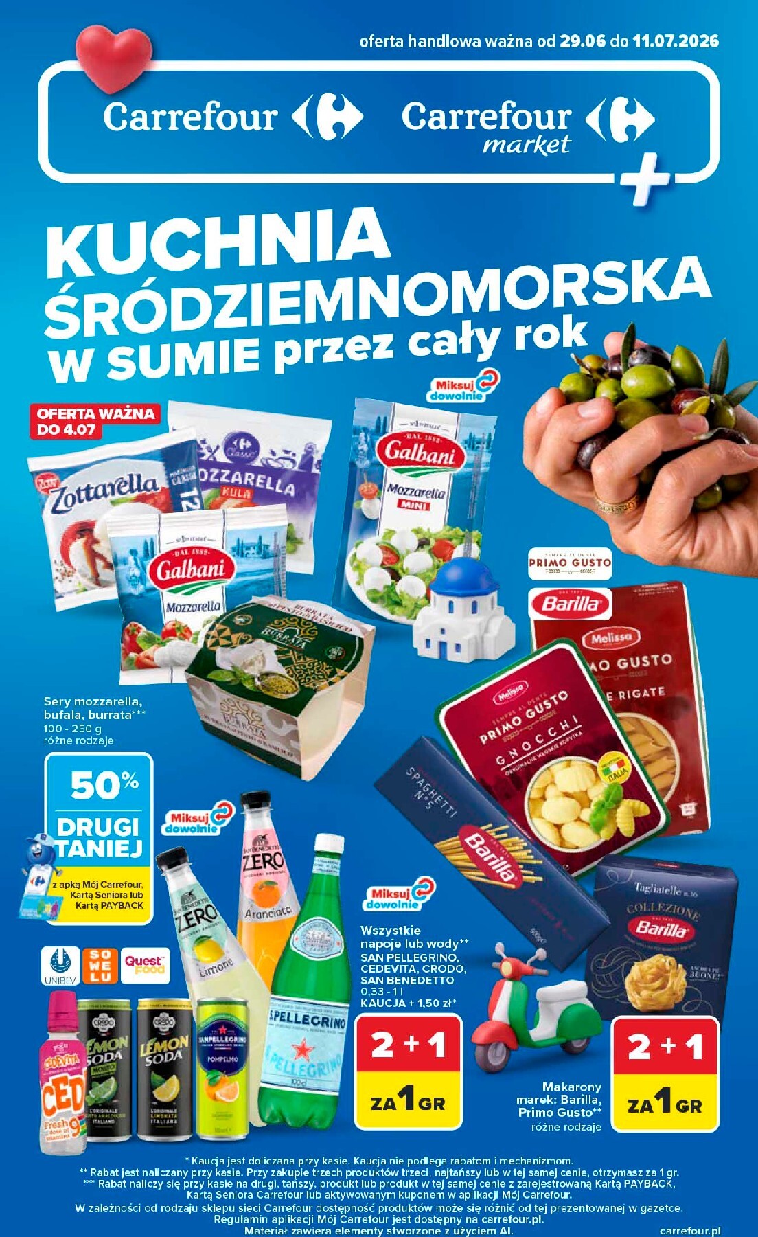 carrefour - Nowa gazetka Carrefour - Kuchnia śródziemnomorska ważna od 29.06.2026 do 11.07.2026