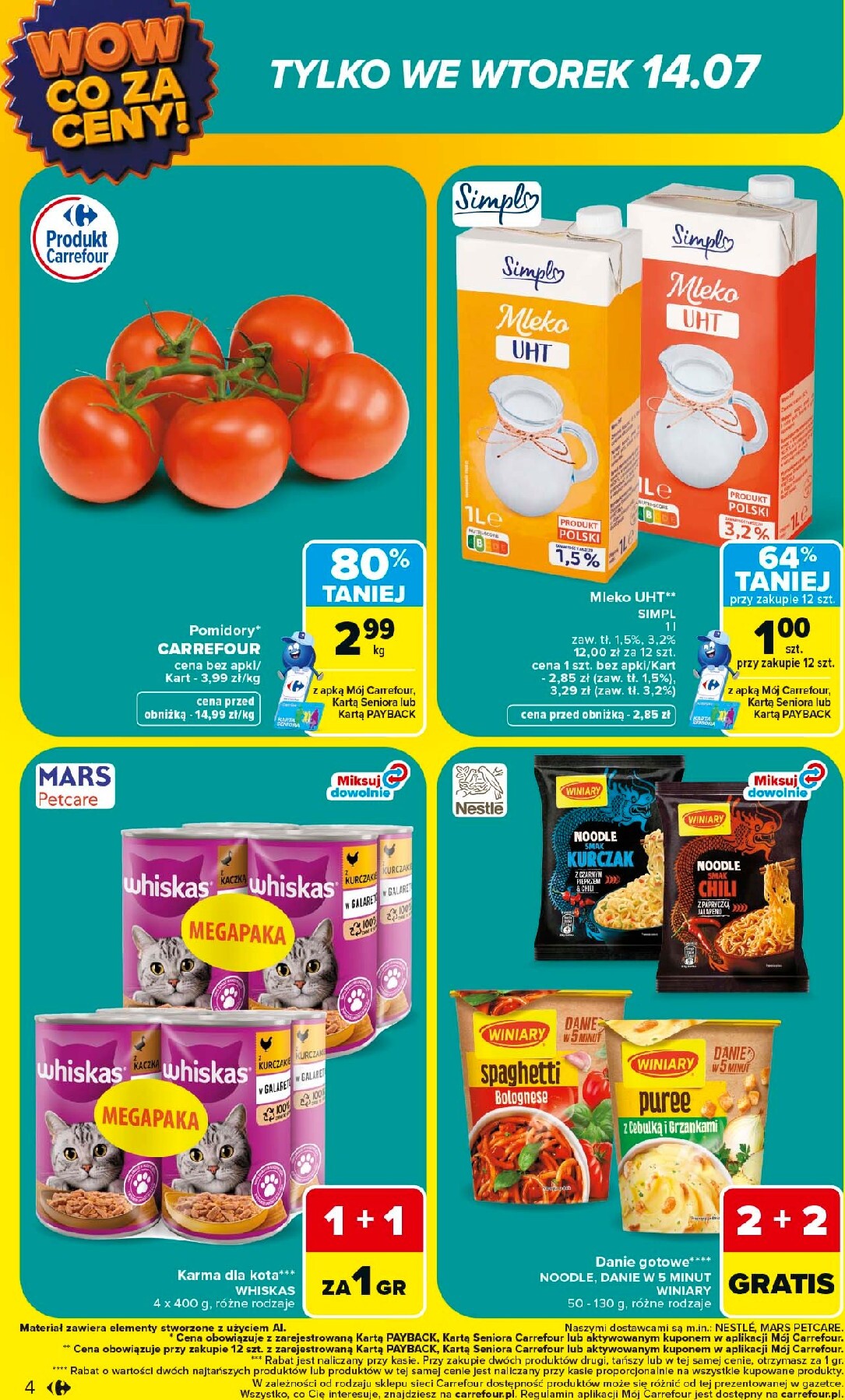 carrefour - Nowa gazetka Carrefour - Wow co za ceny ważna od 13.07.2026 do 18.07.2026 - page: 4