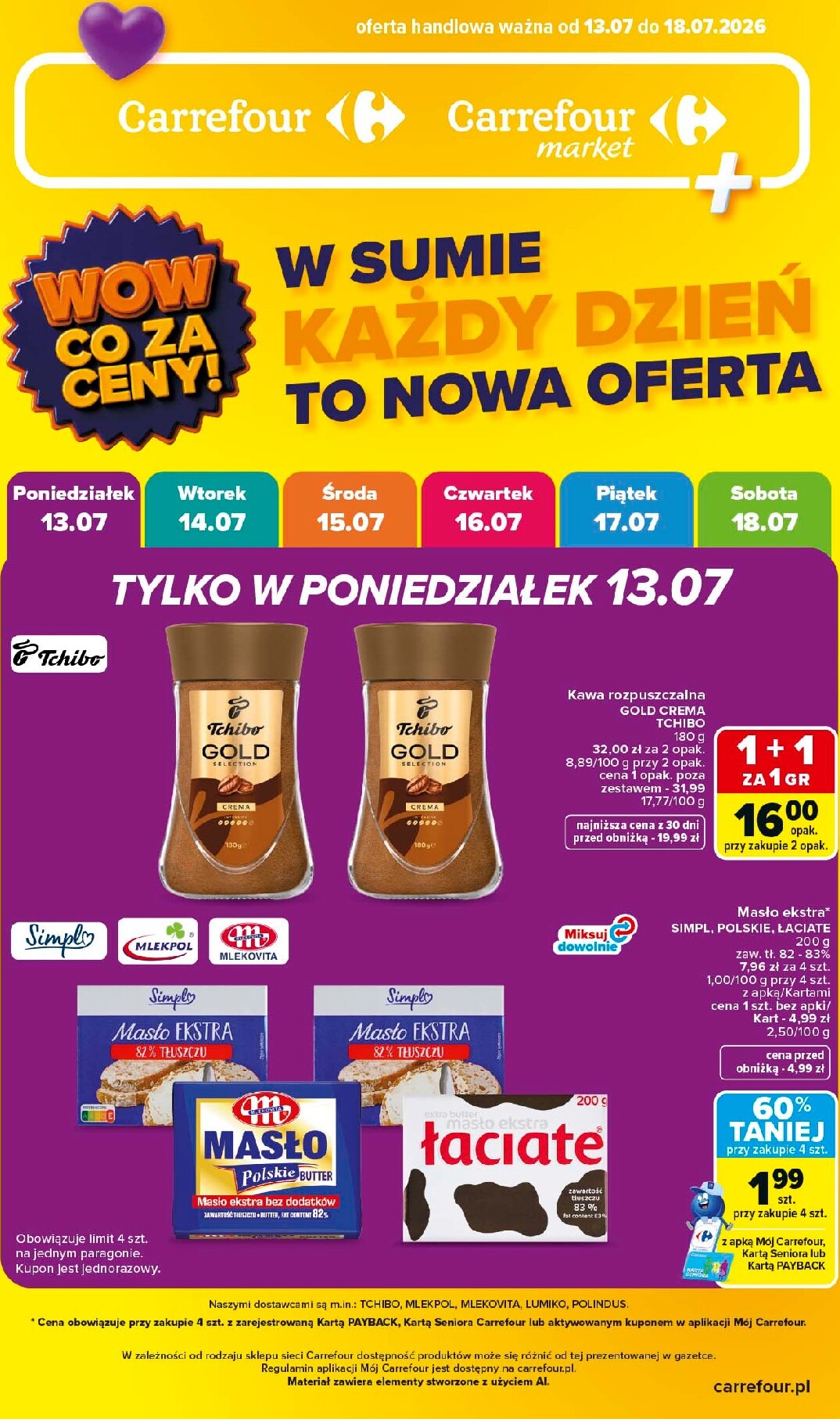 carrefour - Nowa gazetka Carrefour - Wow co za ceny ważna od 13.07.2026 do 18.07.2026