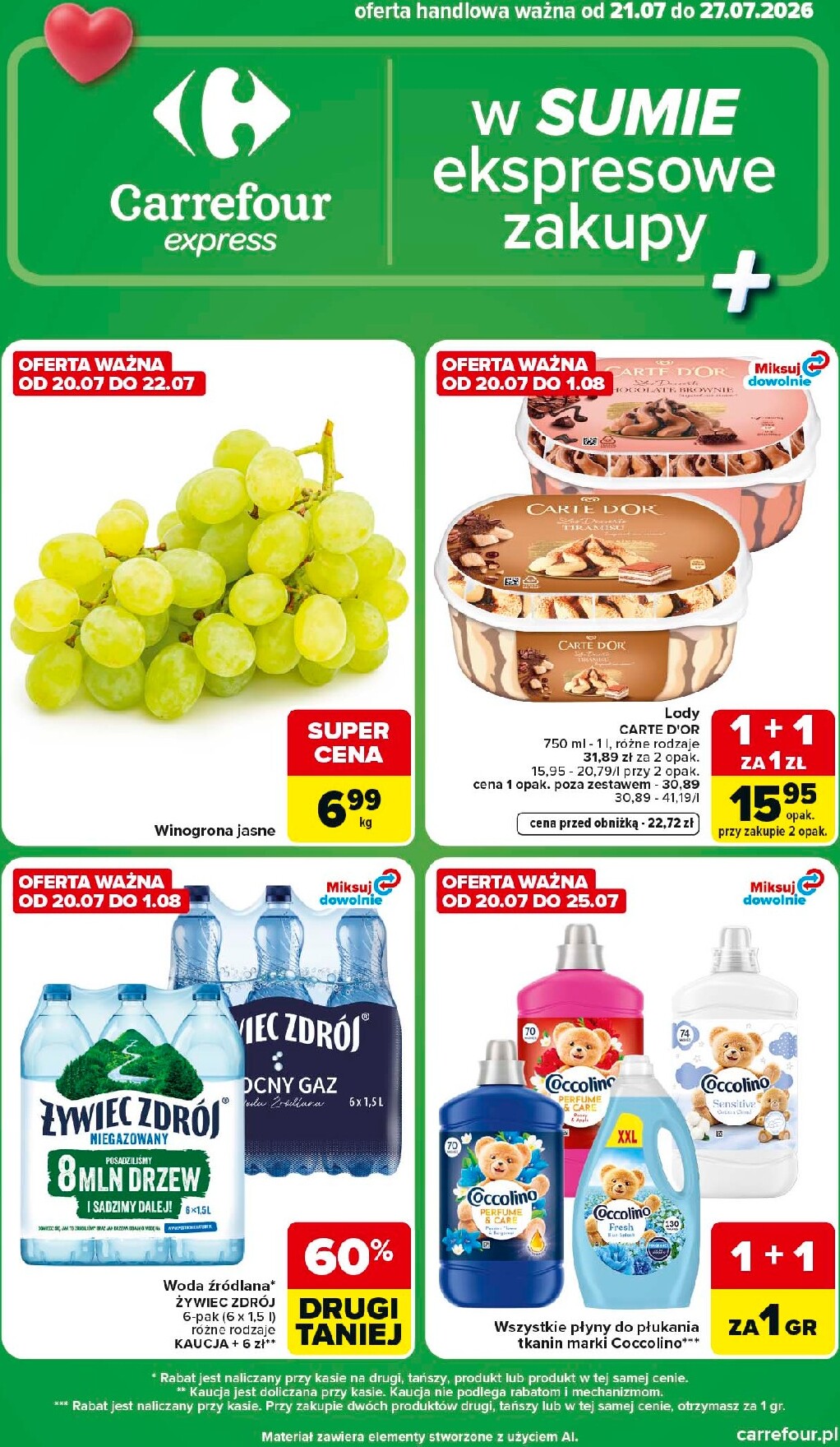 carrefour - Nowa gazetka Carrefour - Express 1 ważna od 21.07.2026 do 27.07.2026 - page: 1