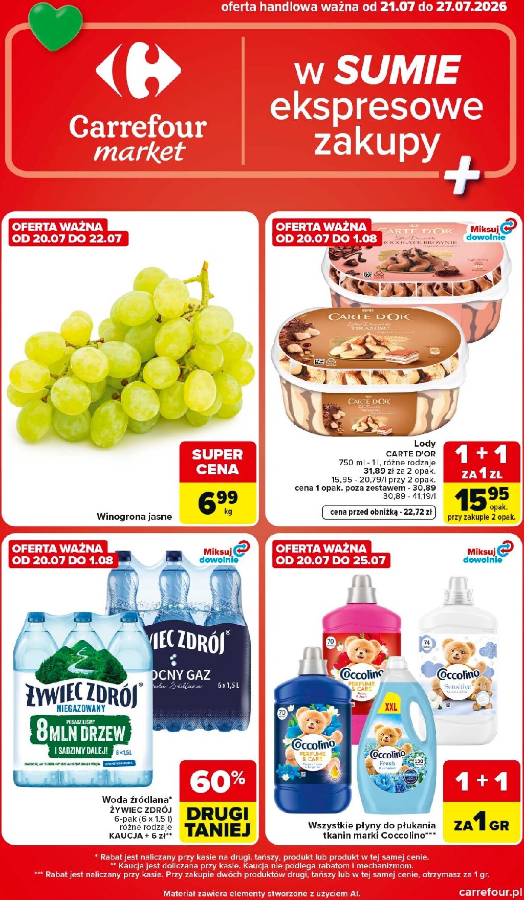 carrefour - Nowa gazetka Carrefour Market ważna od 21.07.2026 do 27.07.2026 - page: 1
