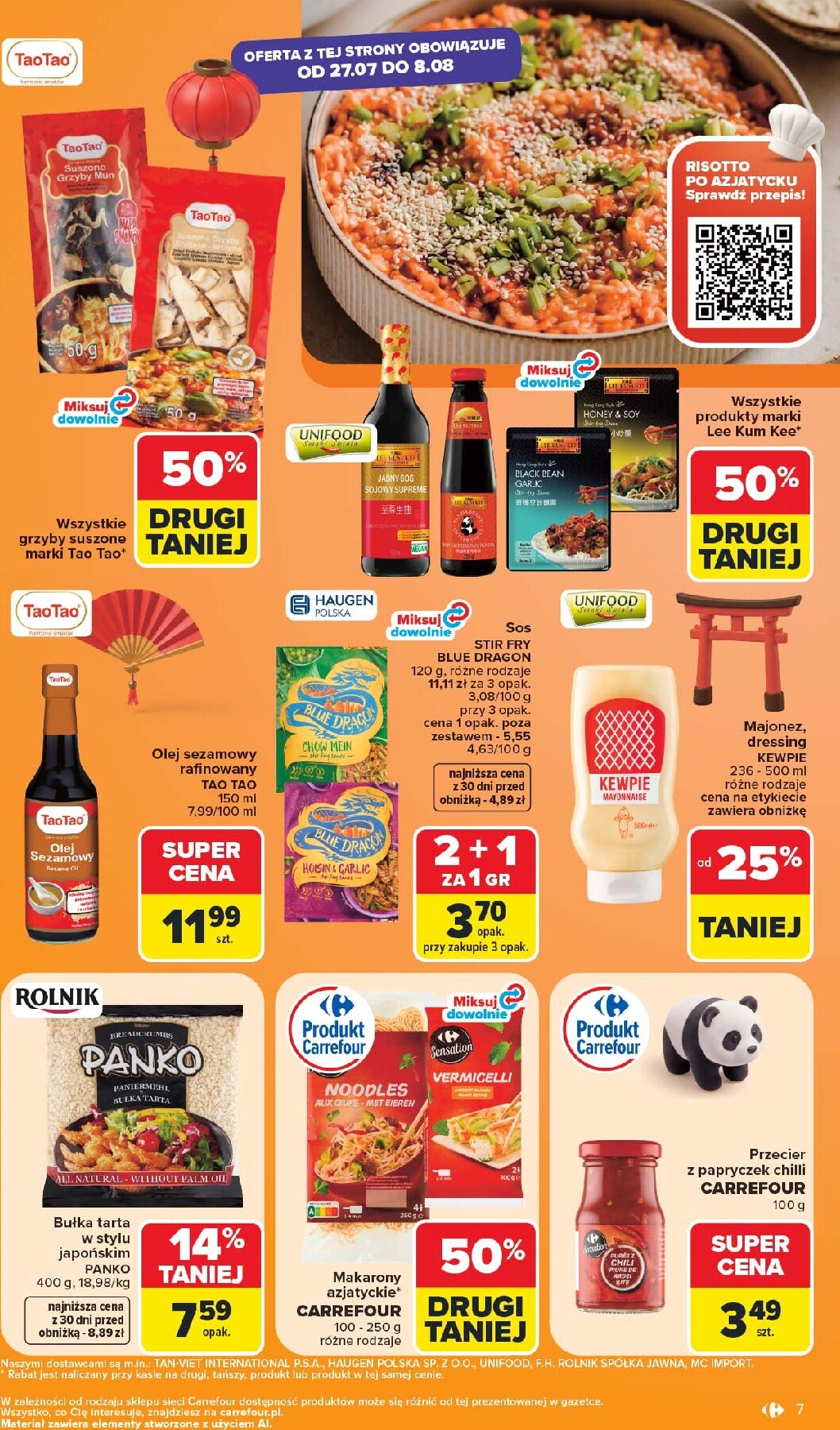 carrefour - Nowa gazetka Carrefour - Kuchnia azjatycka ważna od 27.07.2026 do 08.08.2026 - page: 7