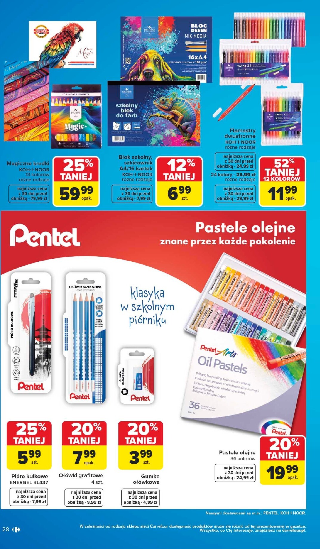 carrefour - Nowa gazetka Carrefour - Szkoła nowy sezon ważna od 27.07.2026 do 12.09.2026 - page: 28