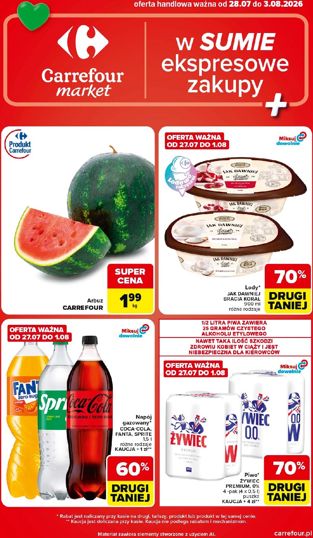carrefour - Nowa gazetka Carrefour - Market ważna od 28.07.2026 do 03.08.2026 - page: 1